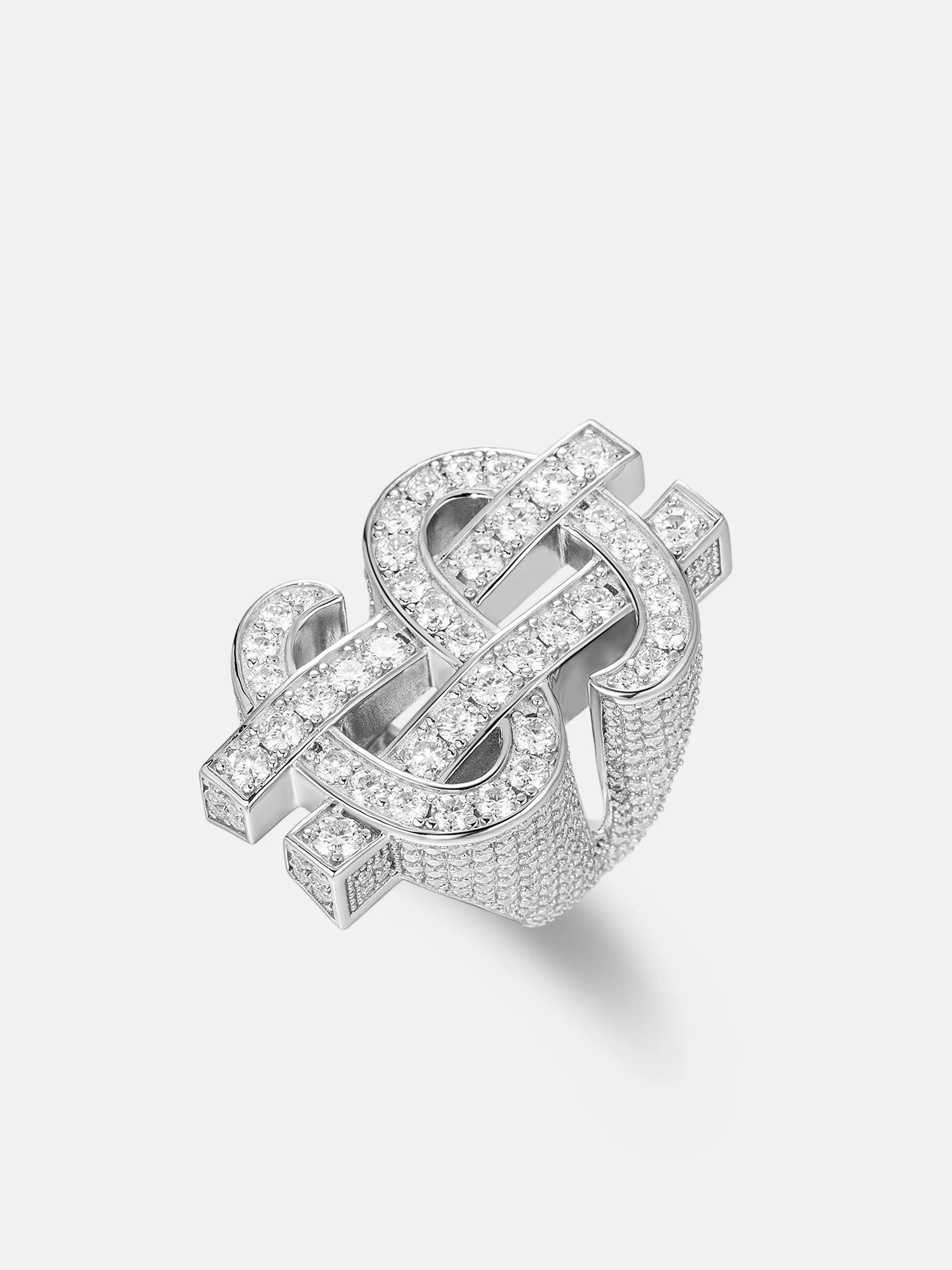S925 Moissanite Dollar Ring - Image 2