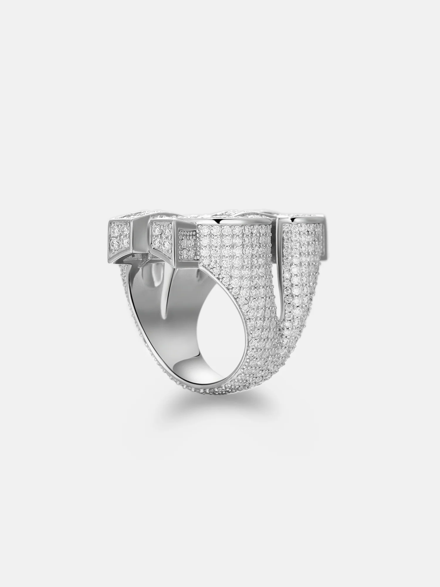 S925 Moissanite Dollar Ring - Image 5