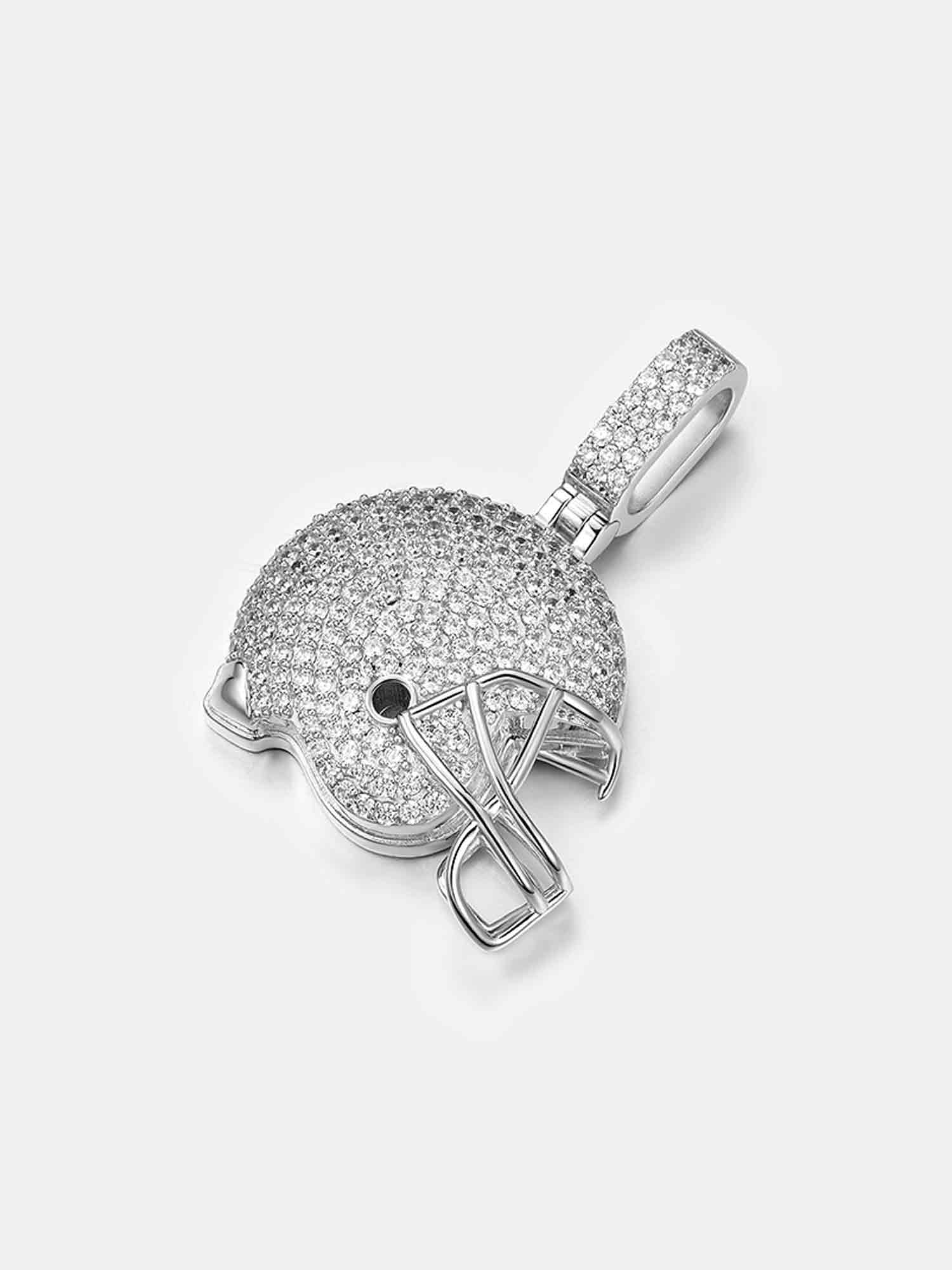 S925 Moissanite Helmet Pendant - Image 4