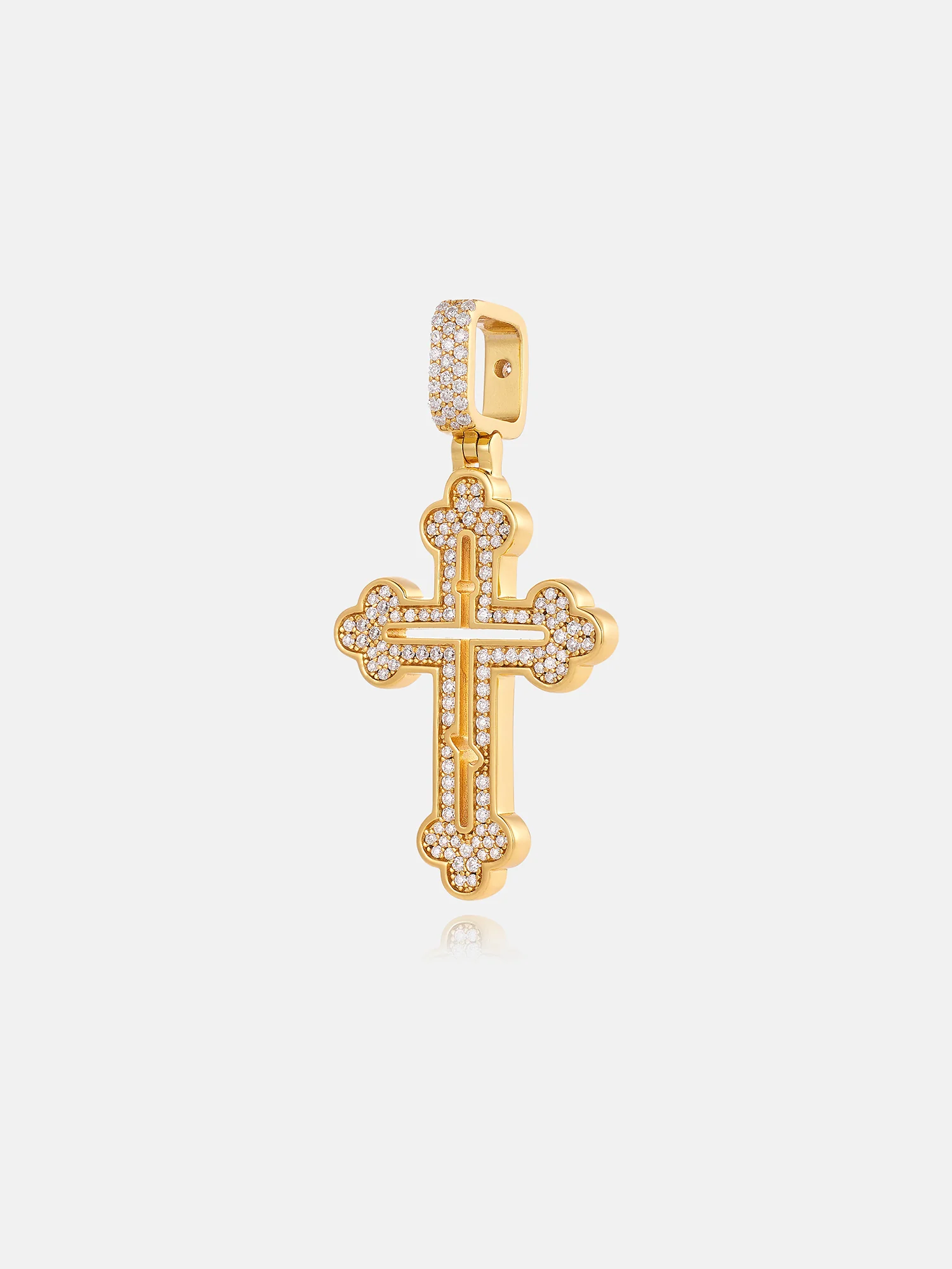 S925 moissanite Micro Cross Pendant - Image 3
