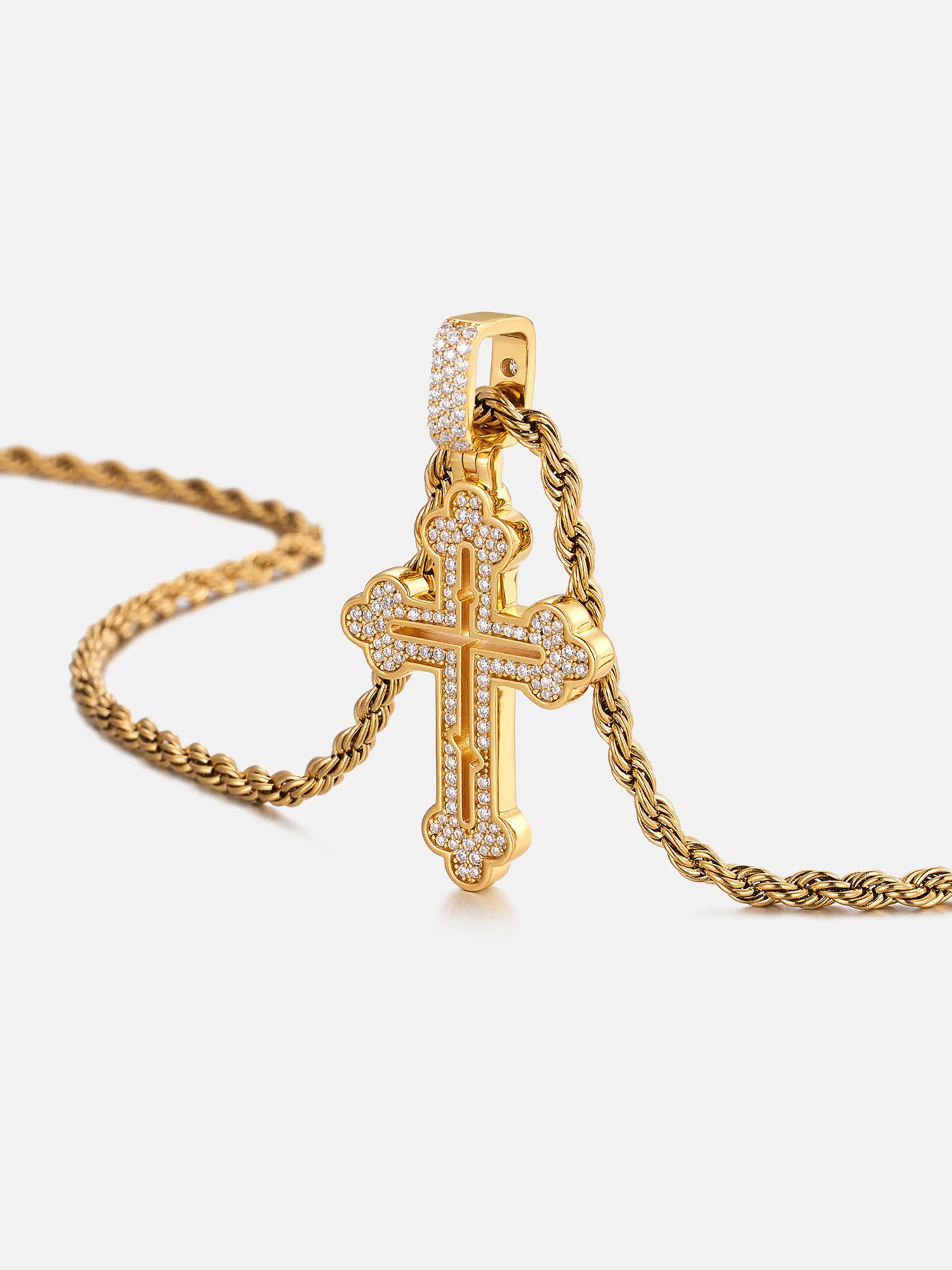 S925 moissanite Micro Cross Pendant - Image 5