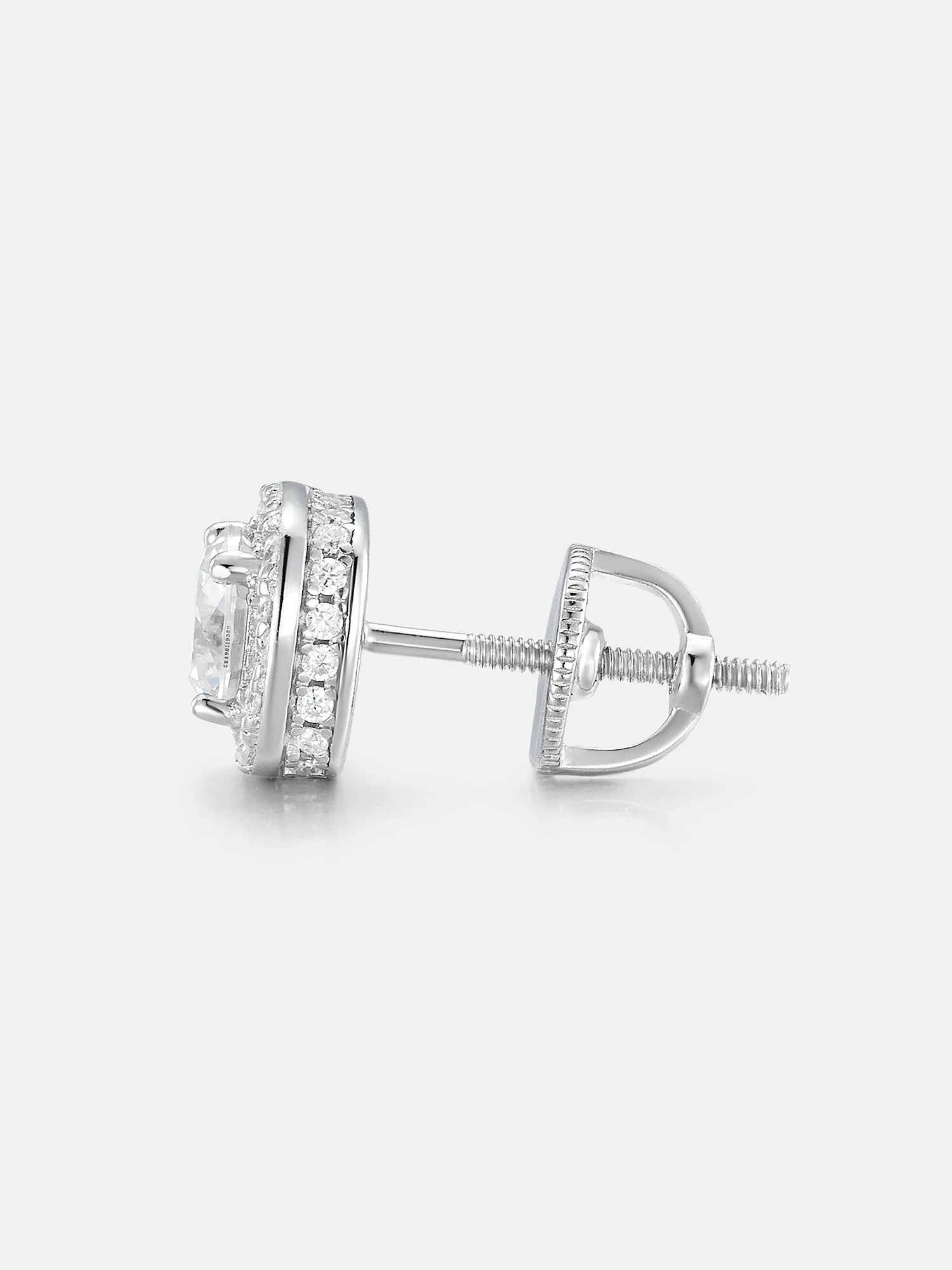 S925 Moissanite Micro Square Stud Earrings - Image 4