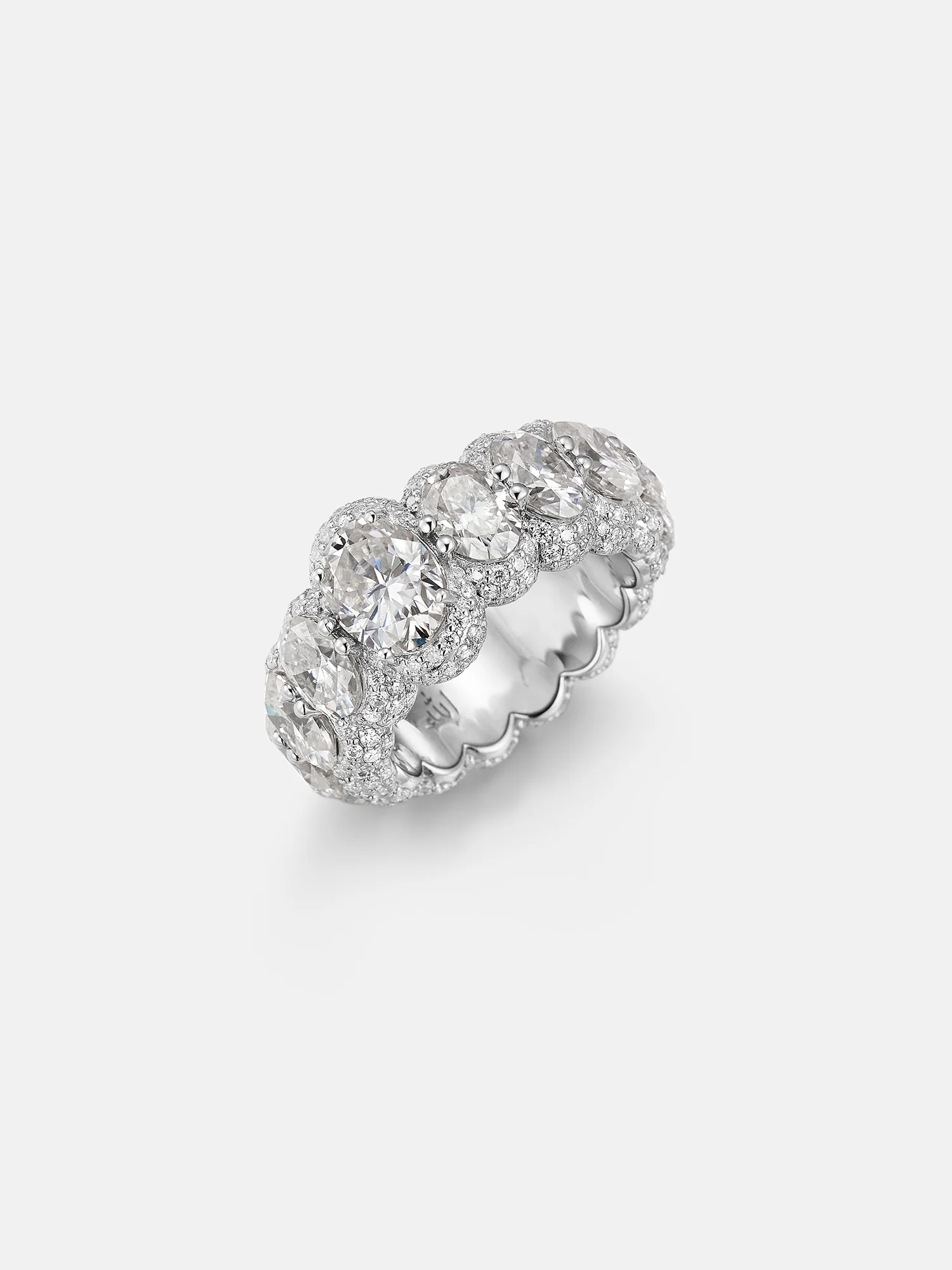 S925 Moissanite Oval Cut Iced Out Ring - Image 2