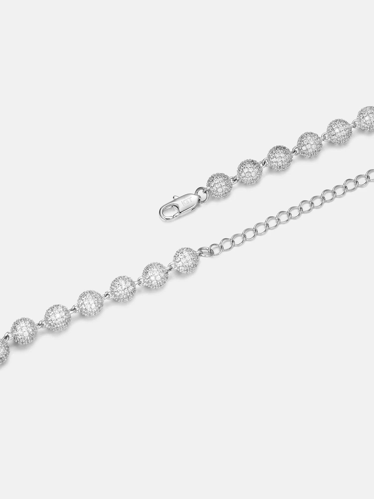 S925 Moissanite & Pearl Ball Chain - Image 4