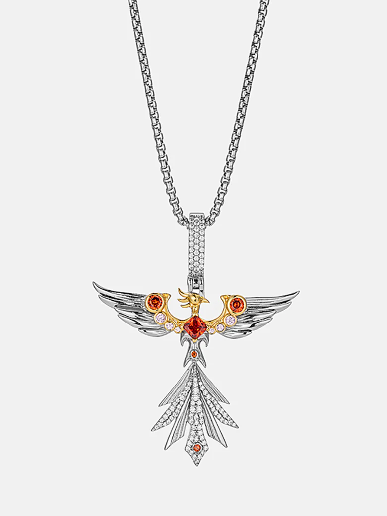 S925 Moissanite Phoenix Pendant - Image 2