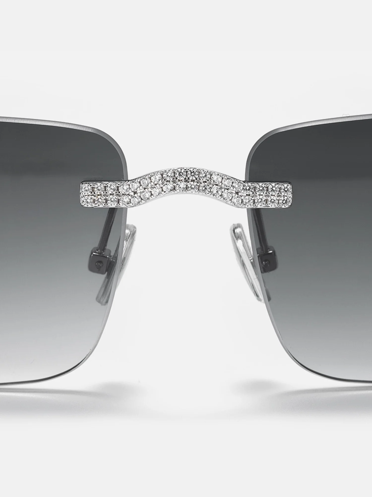 S925 Moissanite Rimless Sunglasses - Image 3