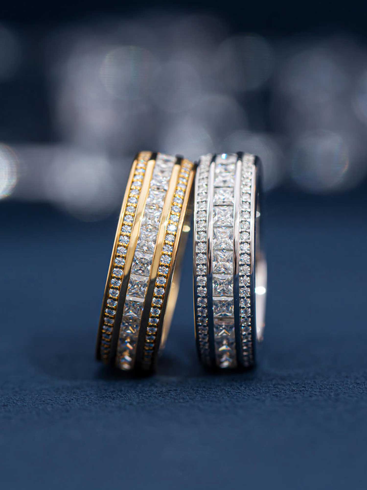 S925 Moissanite Single Row Baguette Band Ring - Image 5