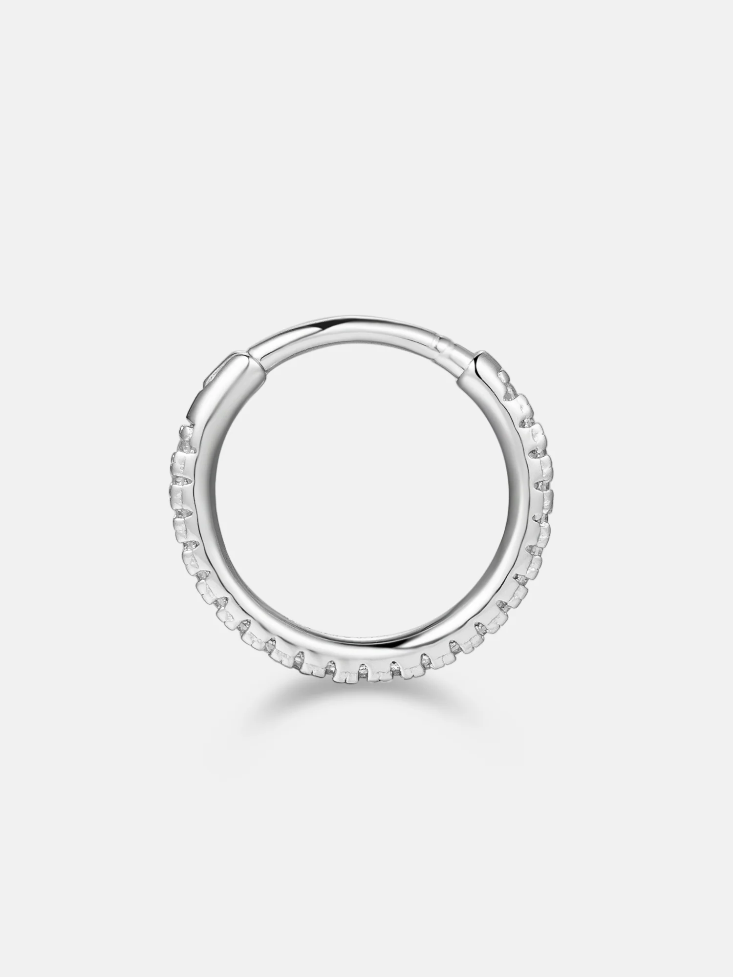 S925 Moissanite Single Row Nose Ring - Image 2