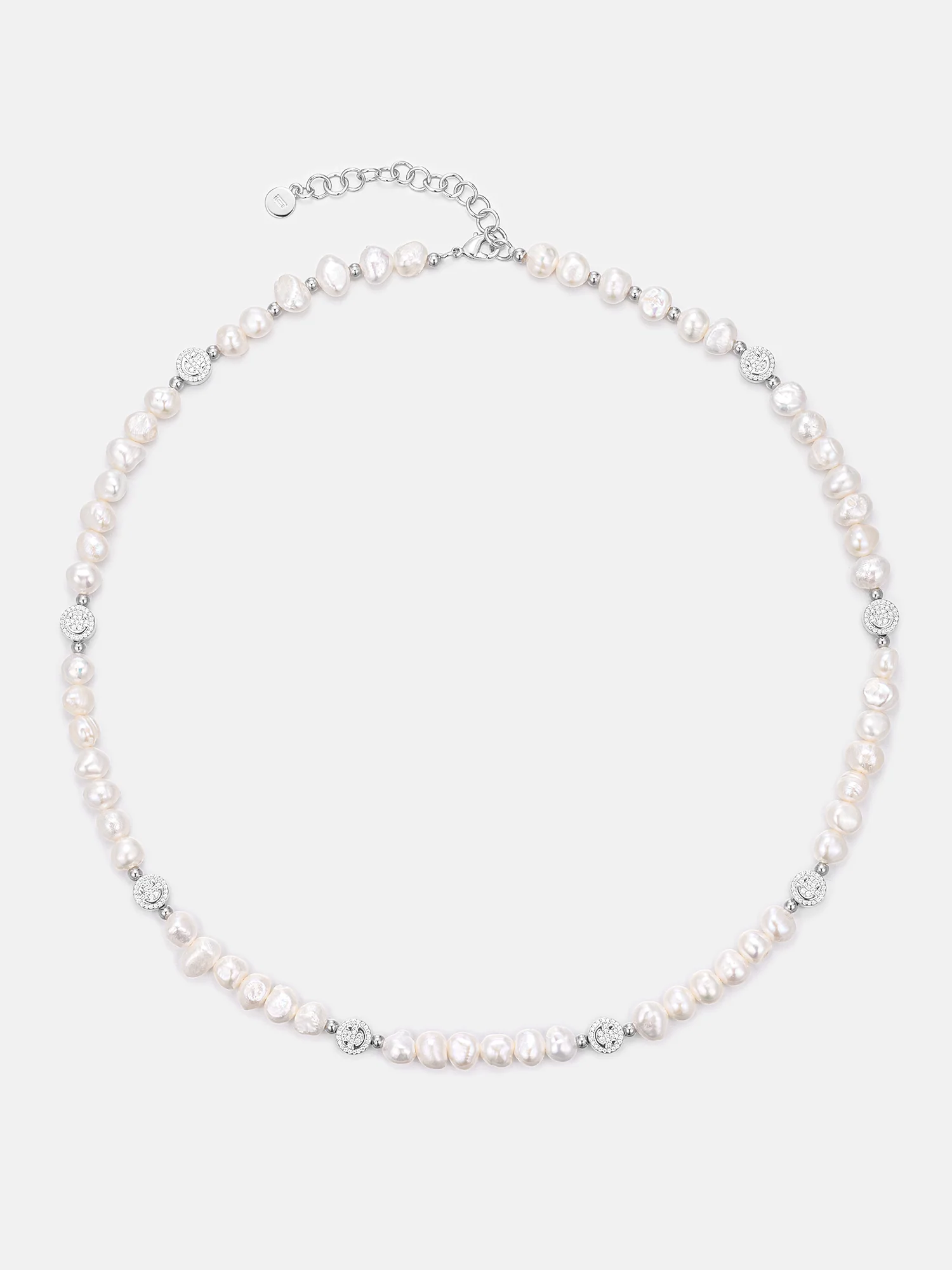 S925 Moissanite Smiley Pearl Chain - Image 2