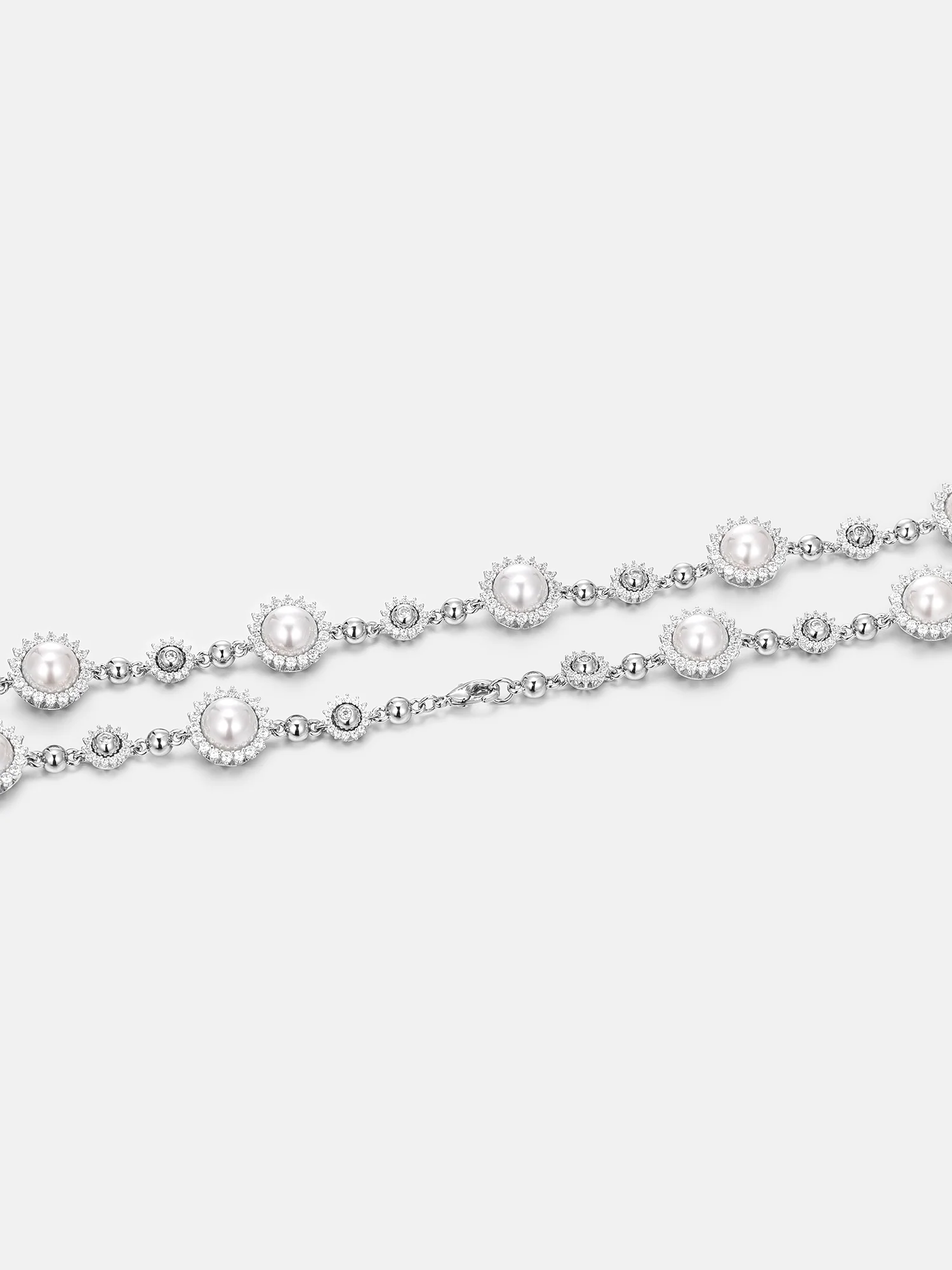 S925 Moissanite Spiked Pearl Chain - Image 3