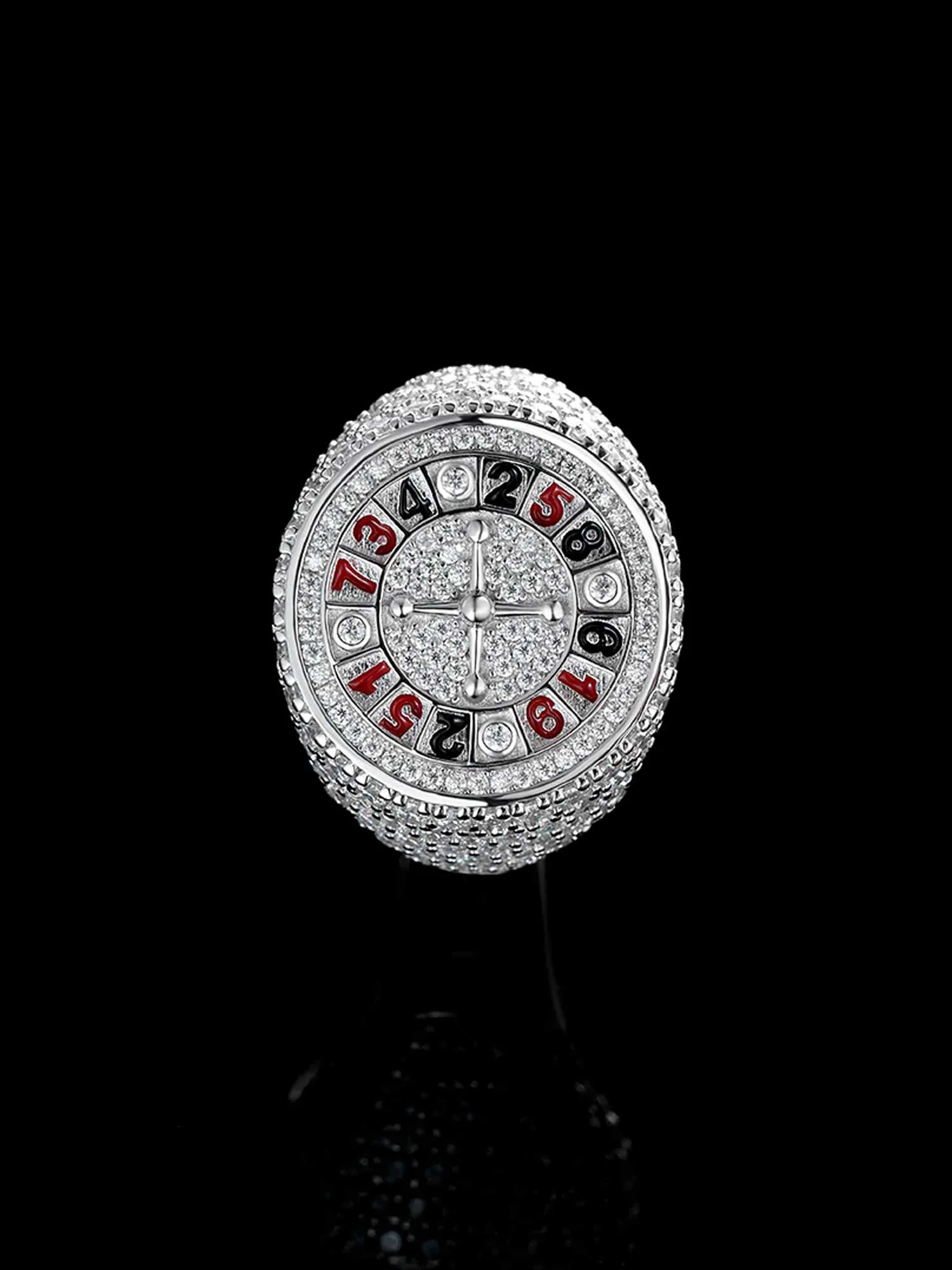 S925 Roulette Gambling Moissanite Ring - Image 2