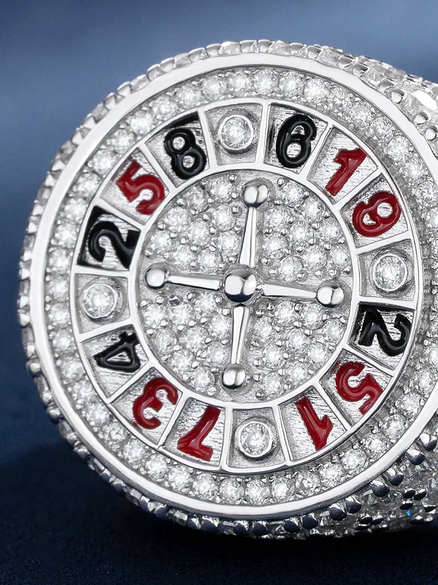 S925 Roulette Gambling Moissanite Ring - Image 3