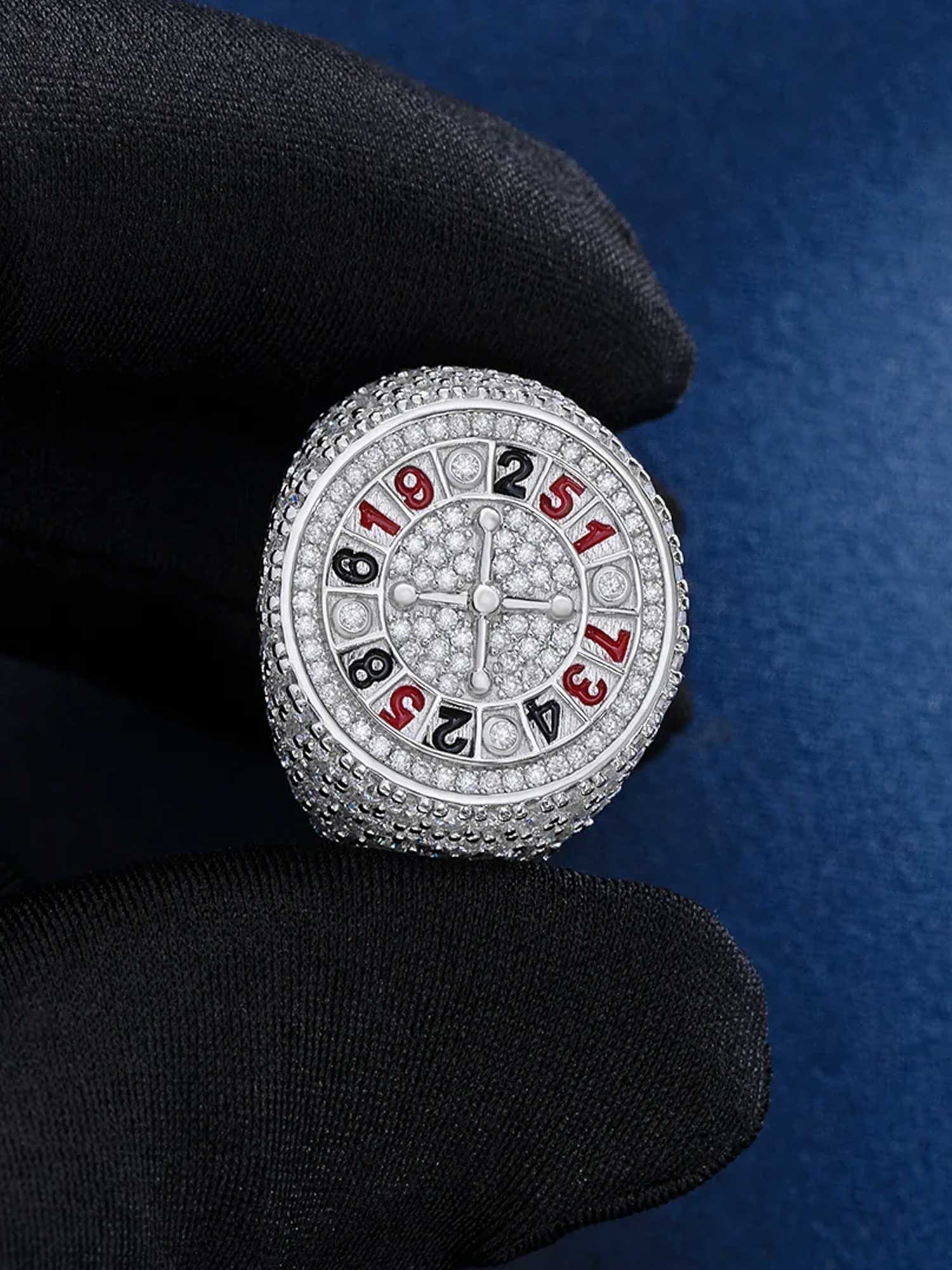 S925 Roulette Gambling Moissanite Ring - Image 4