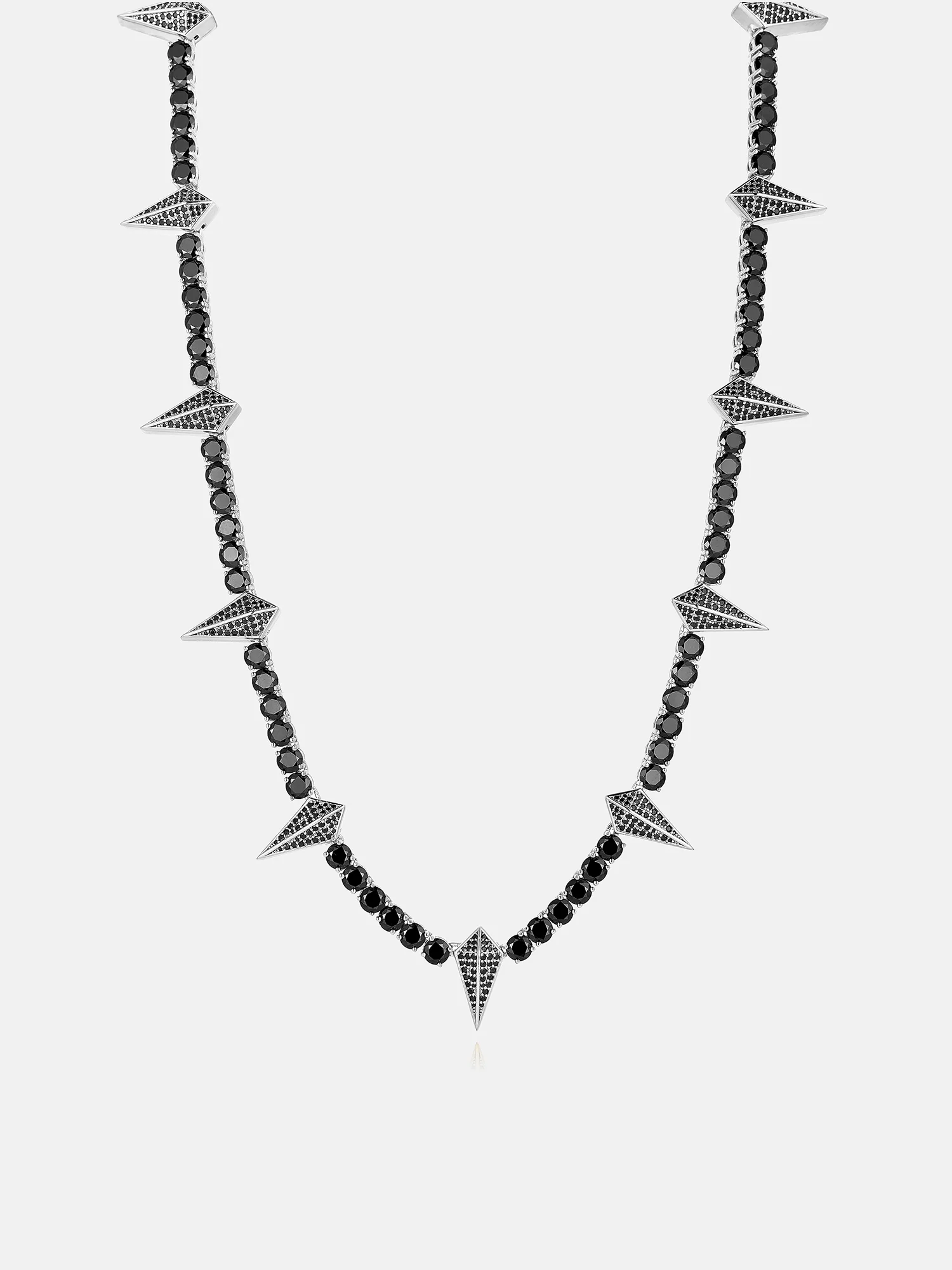 S925 Thorn Black Moissanite Tennis Chain - Image 2
