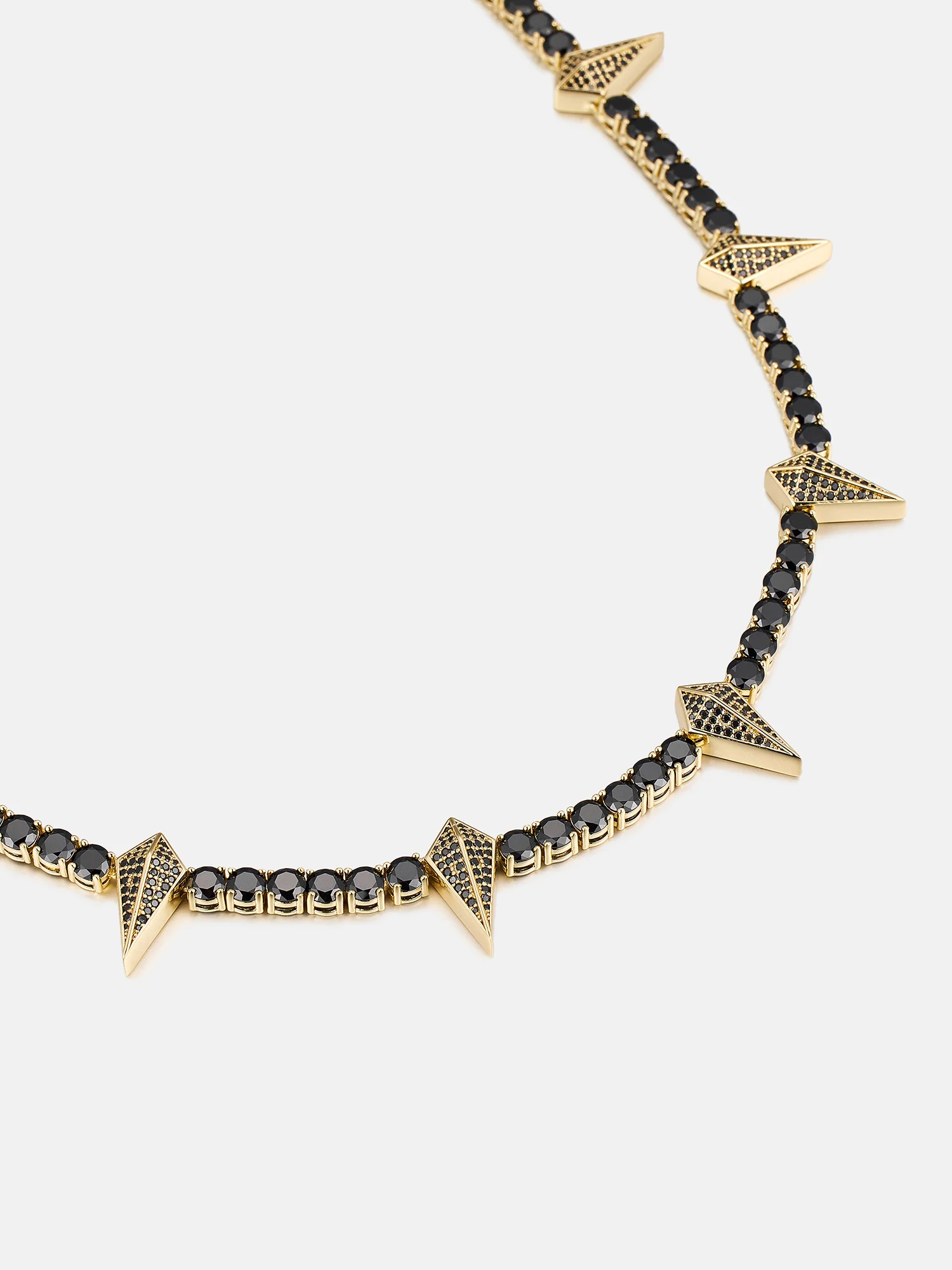 S925 Thorn Black Moissanite Tennis Chain - Image 4