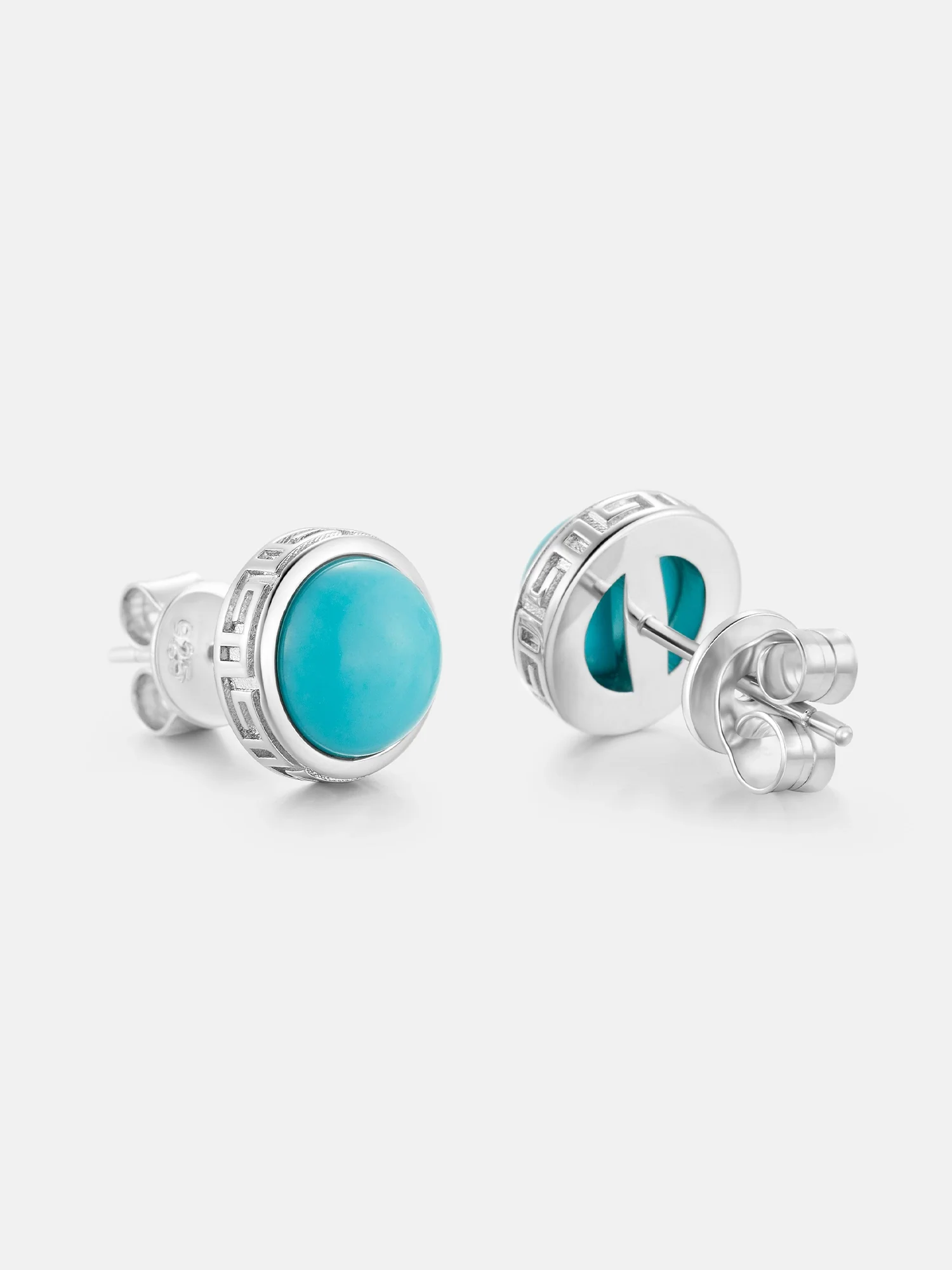 S925 Turquoise Stud Earrings - Image 3