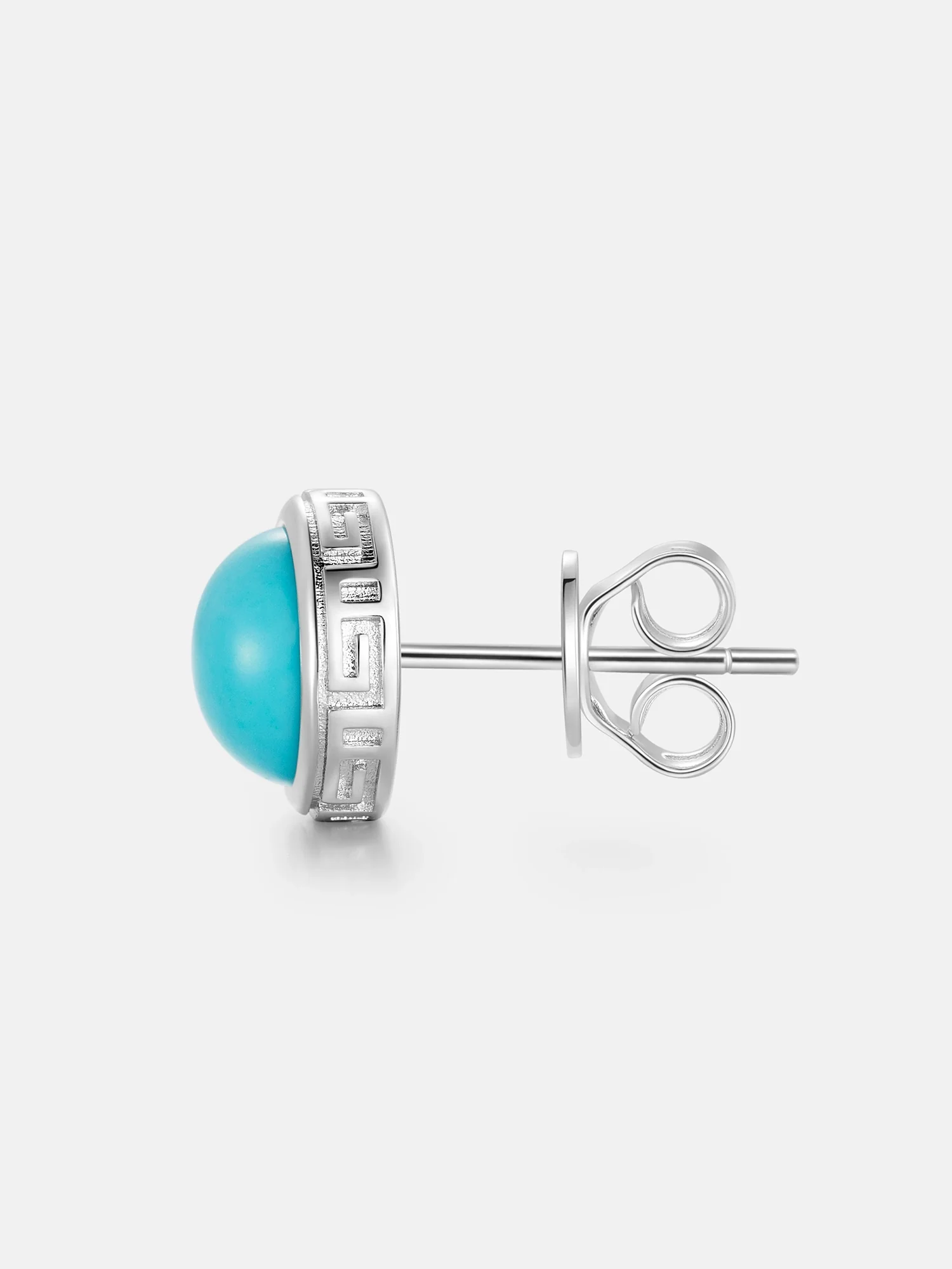 S925 Turquoise Stud Earrings - Image 4