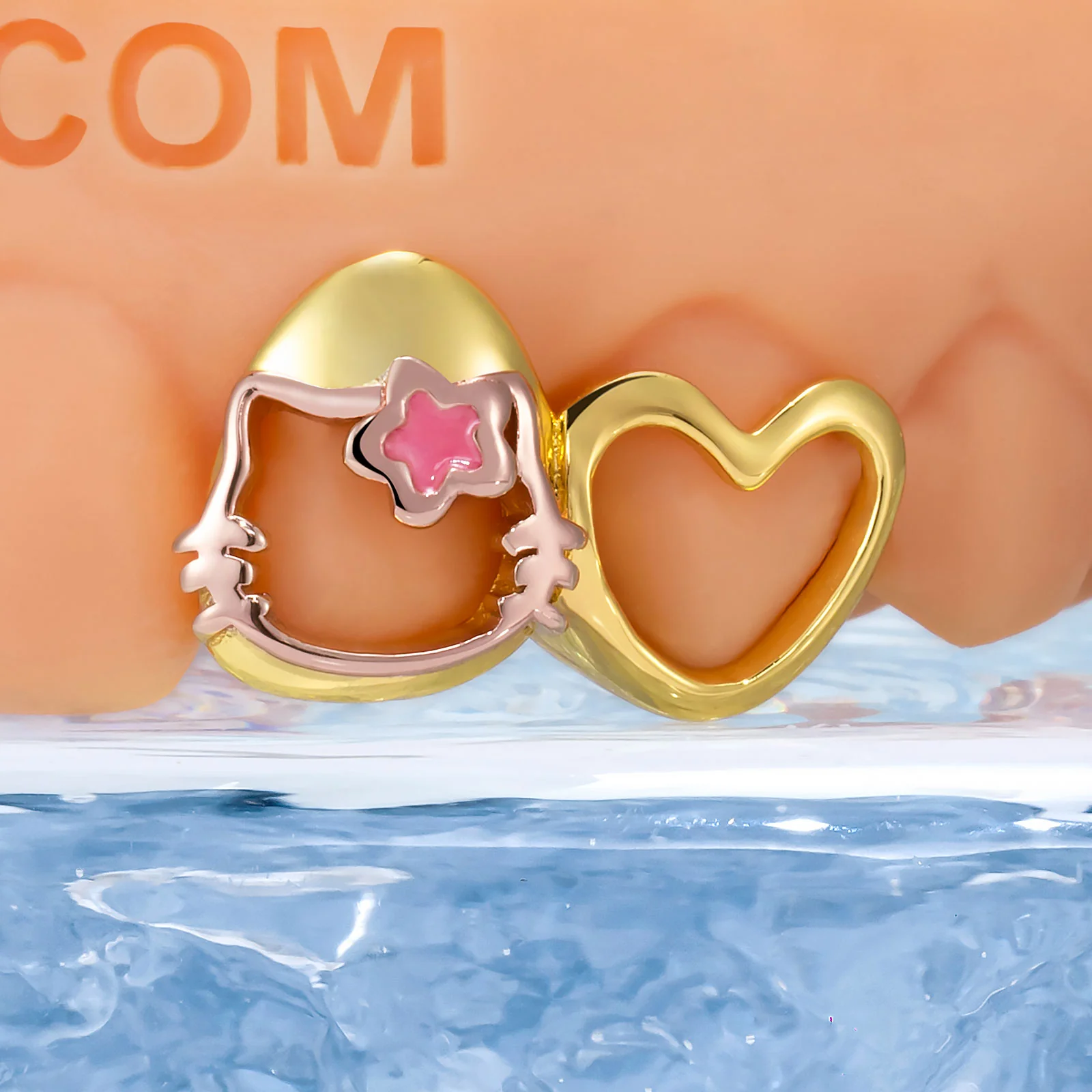 Sakura Kitty Heart Cut-Out Grillz - Image 2