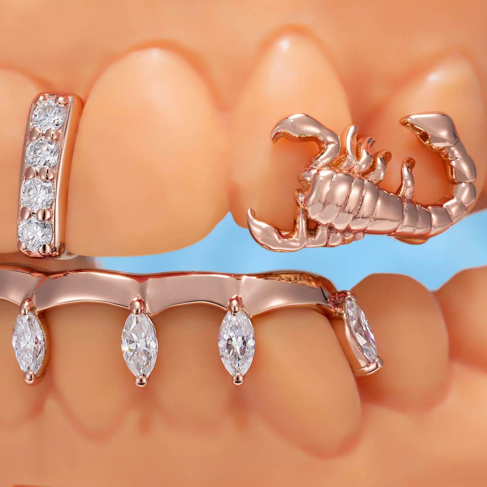 "Scorpio Peony" Marquise Bar Set - Image 3