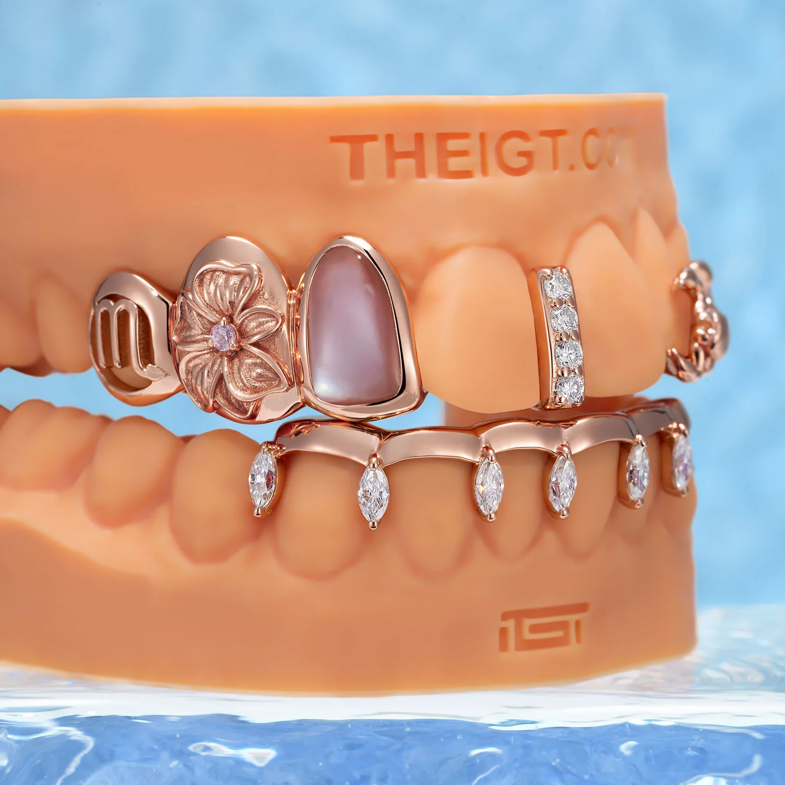 "Scorpio Peony" Marquise Bar Set - Image 4
