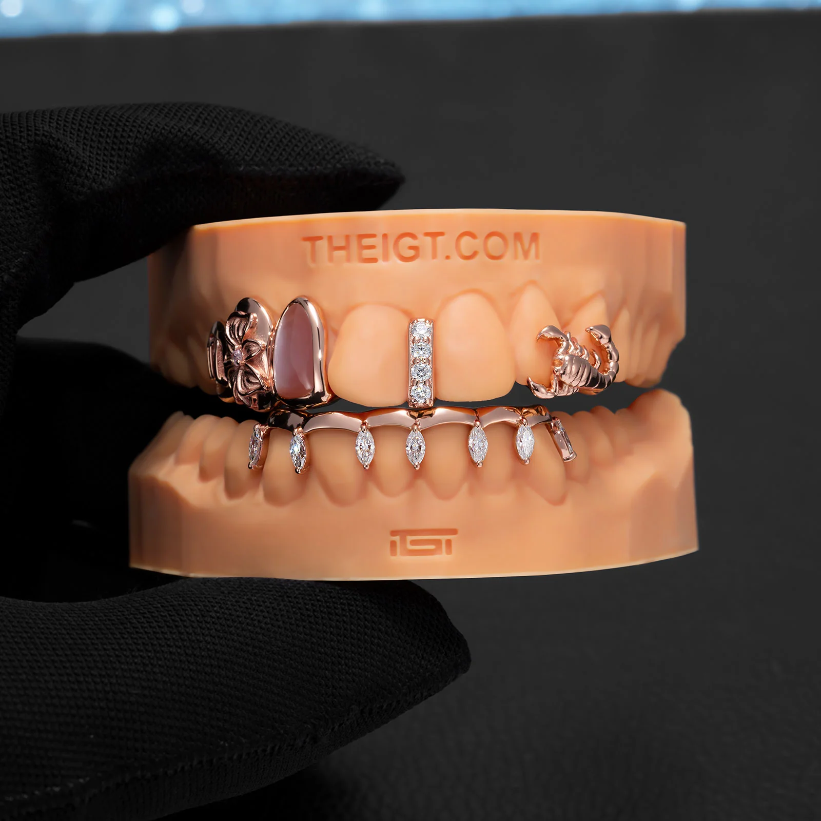 "Scorpio Peony" Marquise Bar Set - Image 6