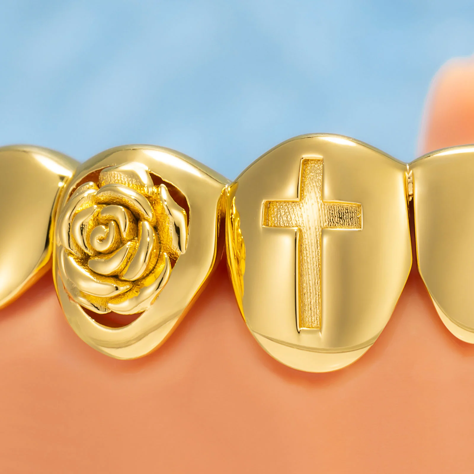 "Scorpio Rose" Mystic Open Face Grillz - Image 2