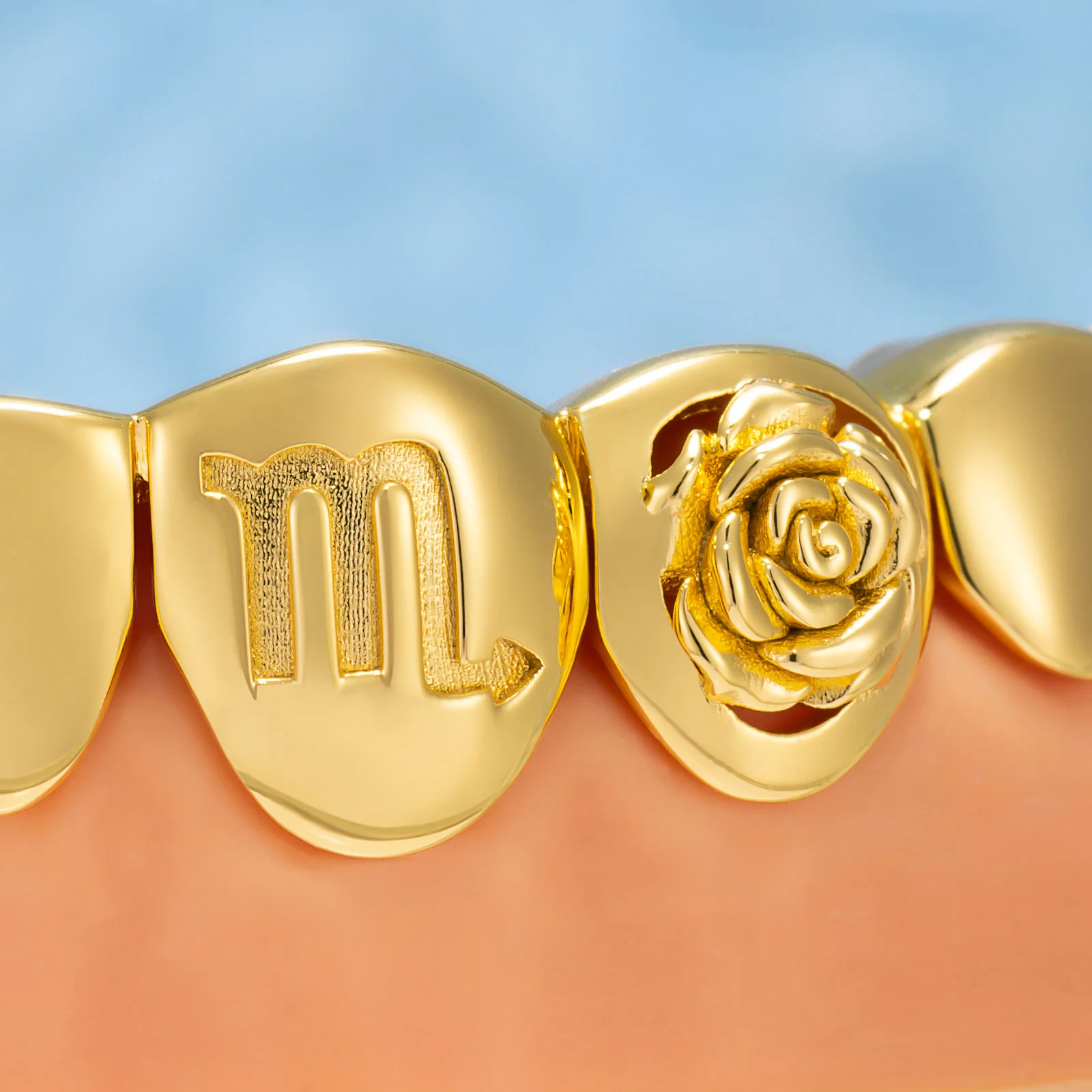 "Scorpio Rose" Mystic Open Face Grillz - Image 3