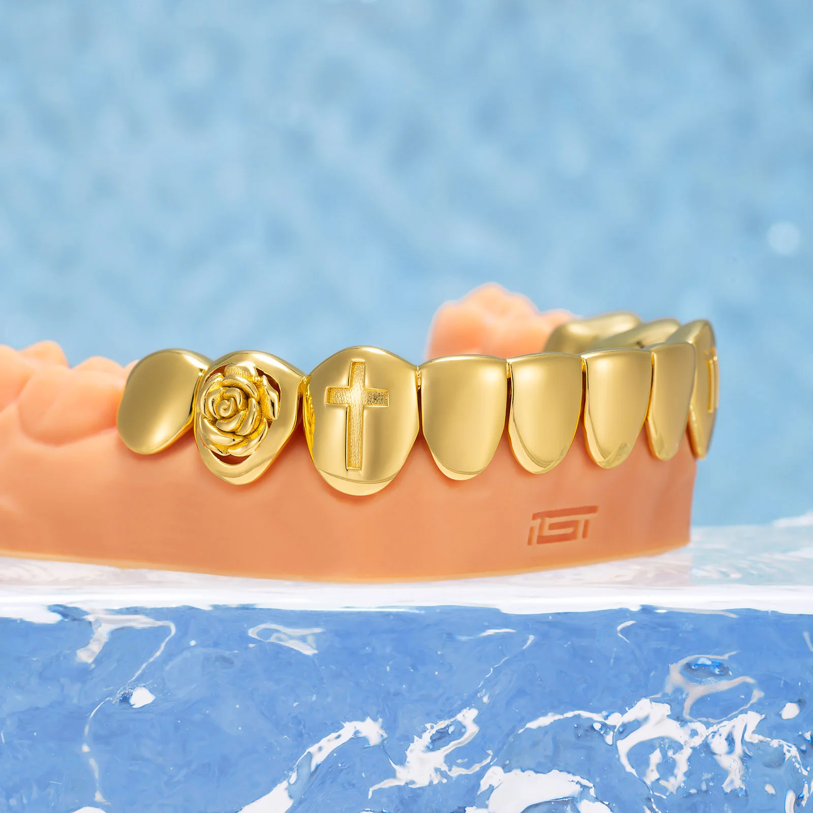 "Scorpio Rose" Mystic Open Face Grillz - Image 4
