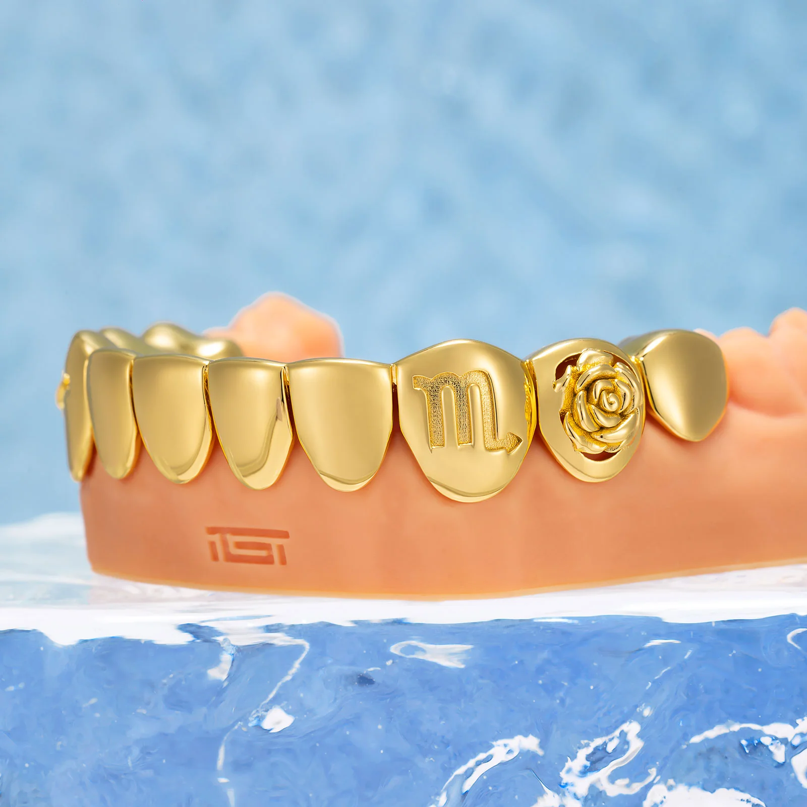 "Scorpio Rose" Mystic Open Face Grillz - Image 5