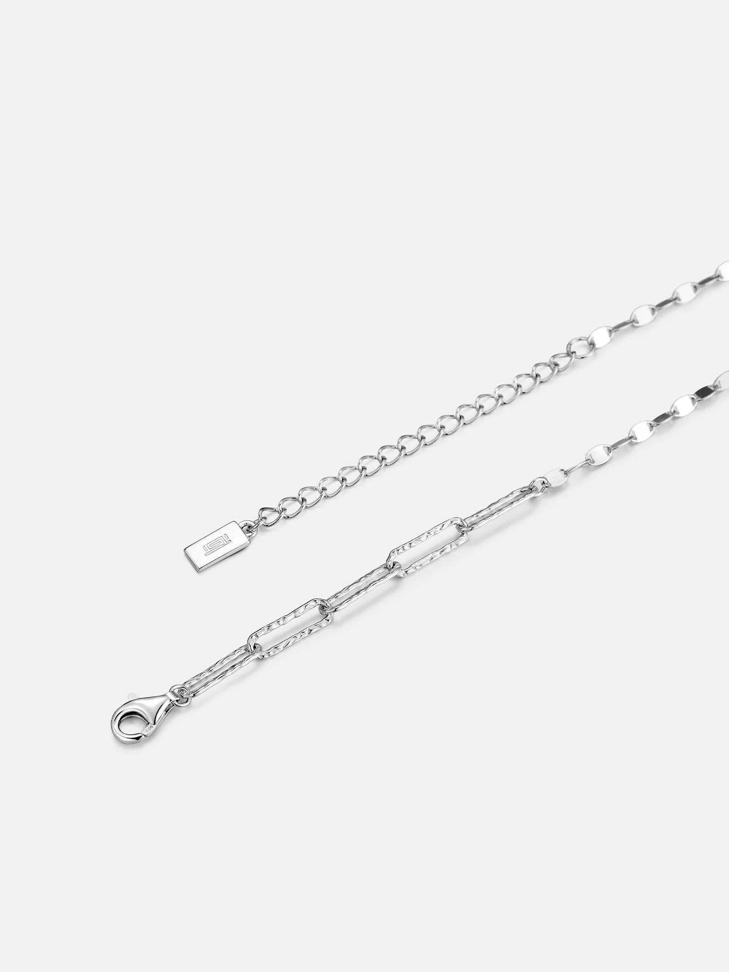 Shimmer Silver Paperclip Chain Or Bracelet - Image 3
