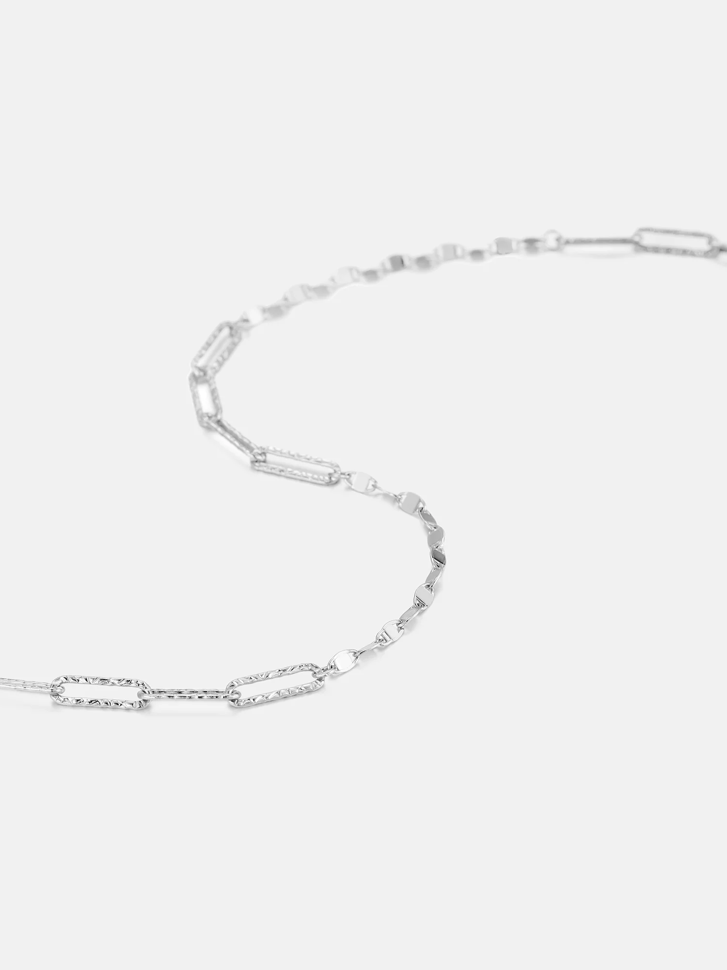 Shimmer Silver Paperclip Chain Or Bracelet - Image 4