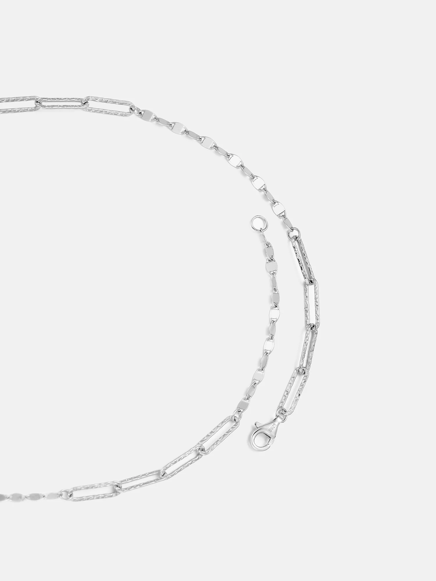 Shimmer Silver Paperclip Chain Or Bracelet - Image 5