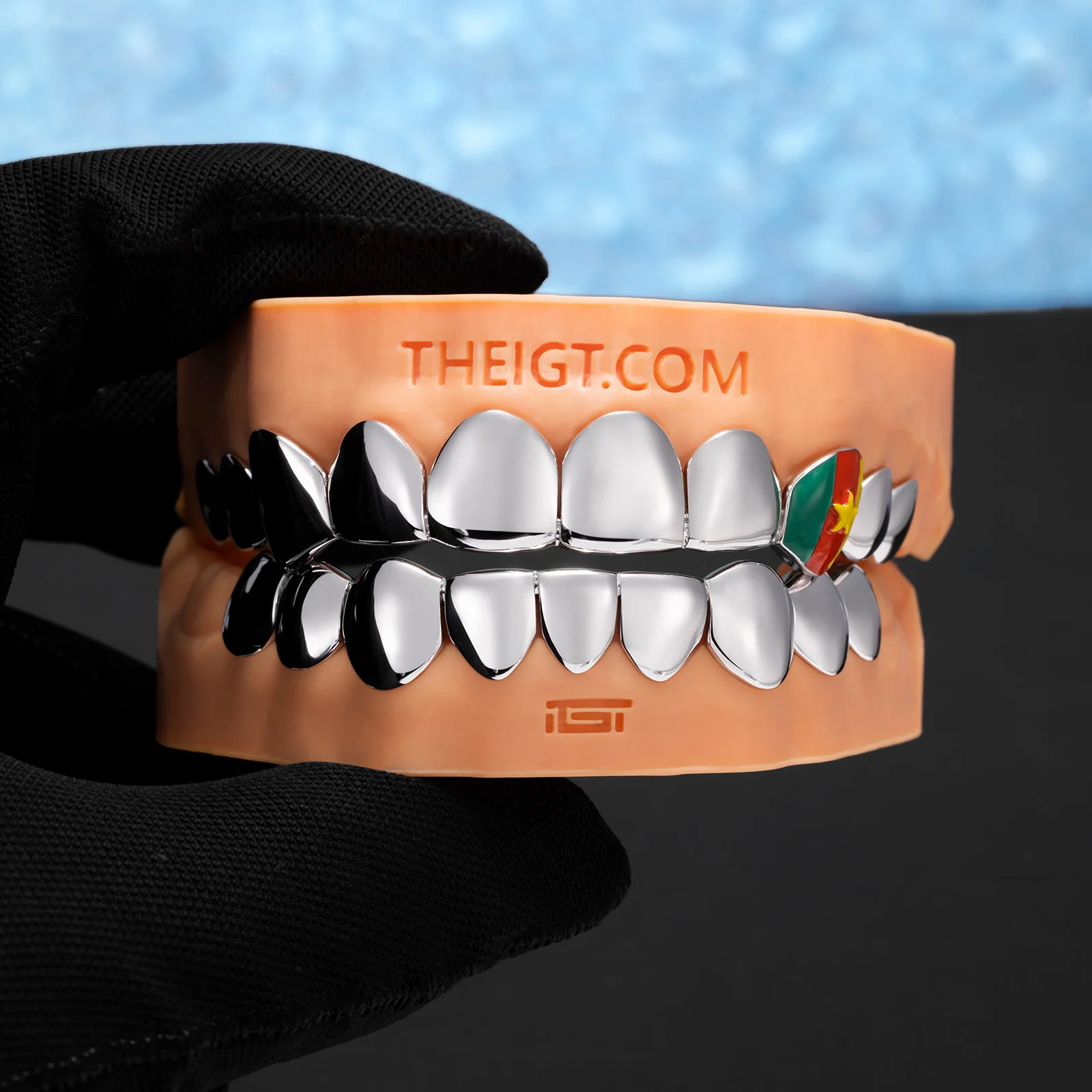 Silver African Flag Grillz - Image 5