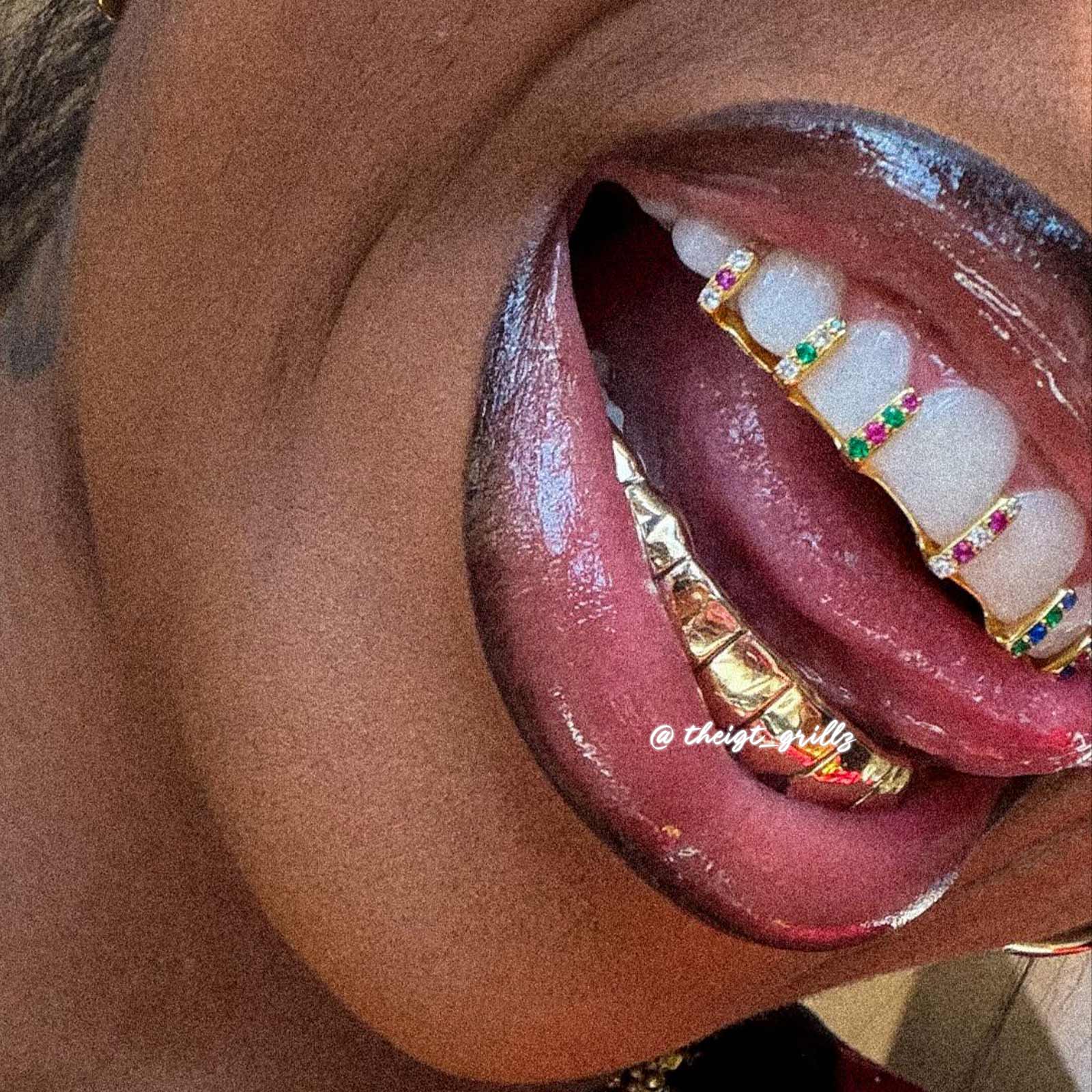 Single Row Diamond Bar Grillz - Image 11