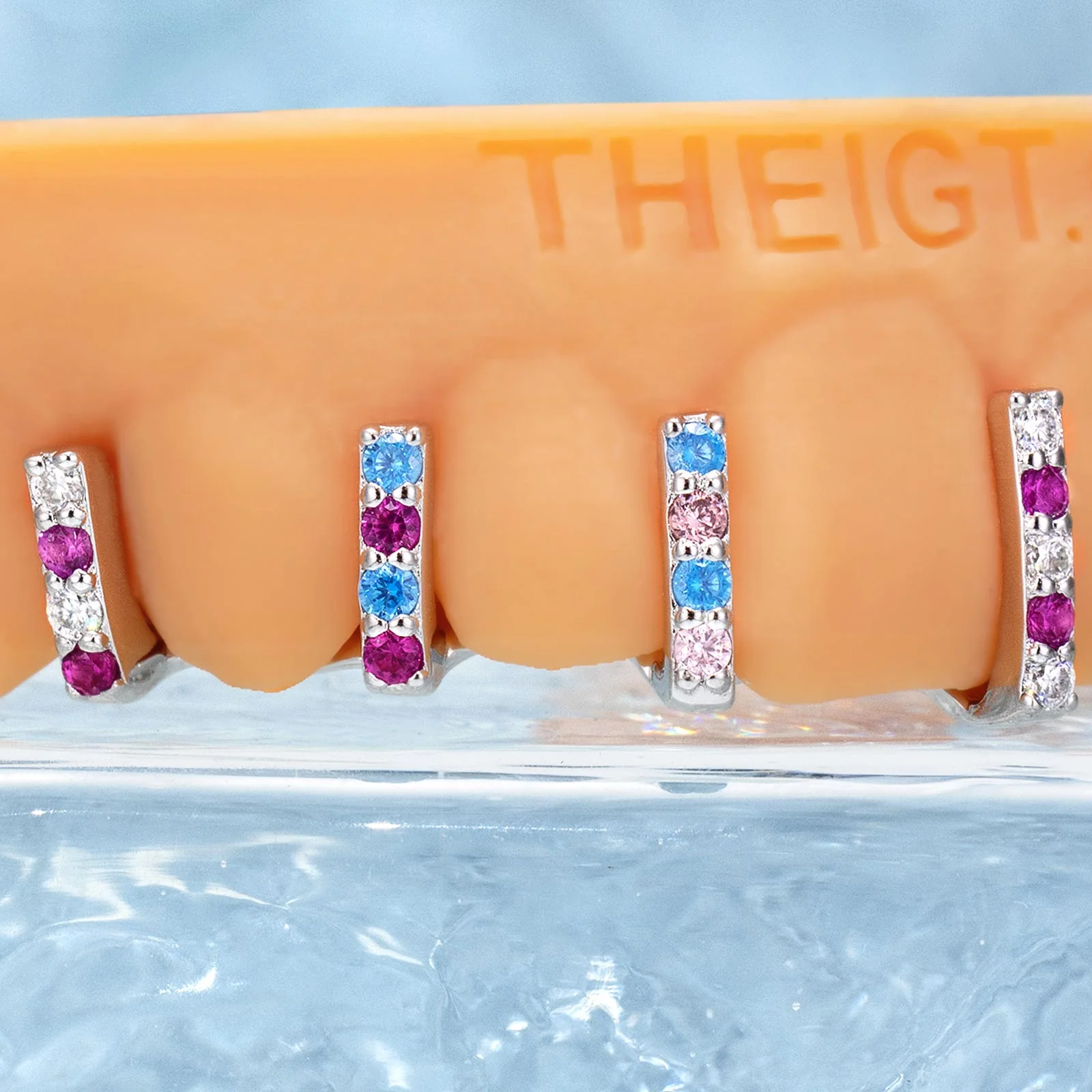Single Row Diamond Bar Grillz - Image 3