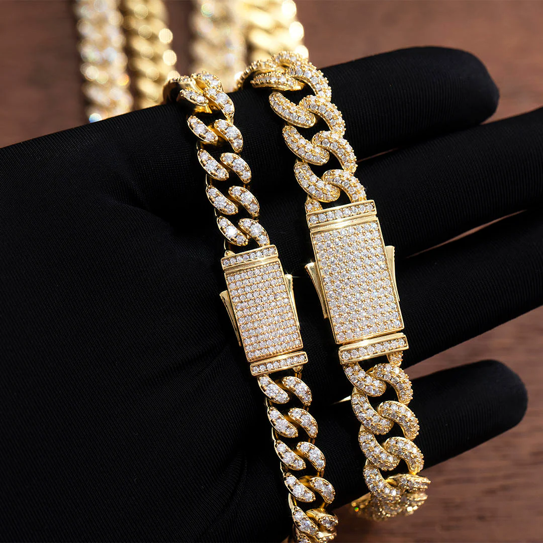 Solid Gold Diamond Cuban Chain - deposit - Image 3