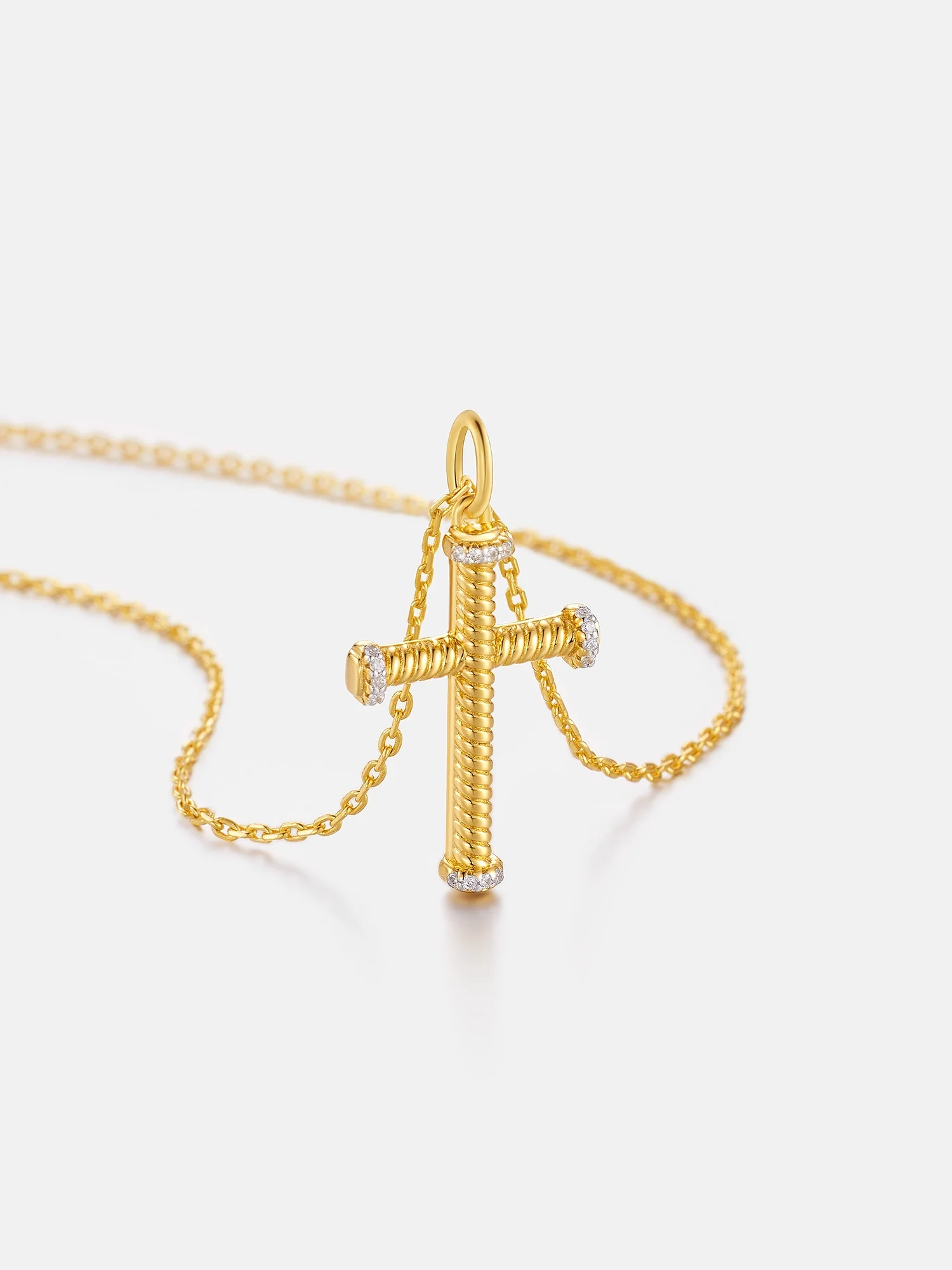 Solid Gold Teutonic Cross Pendant - Image 3