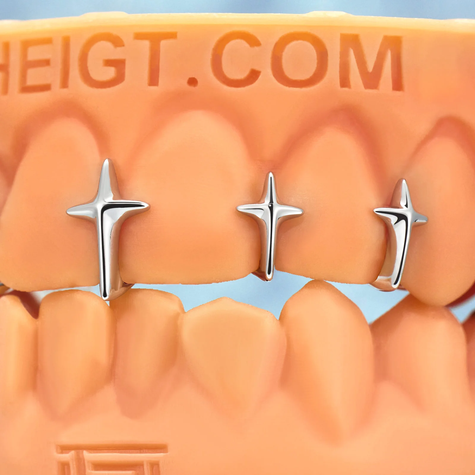 Sparkle Cross Bar Grillz - Image 2