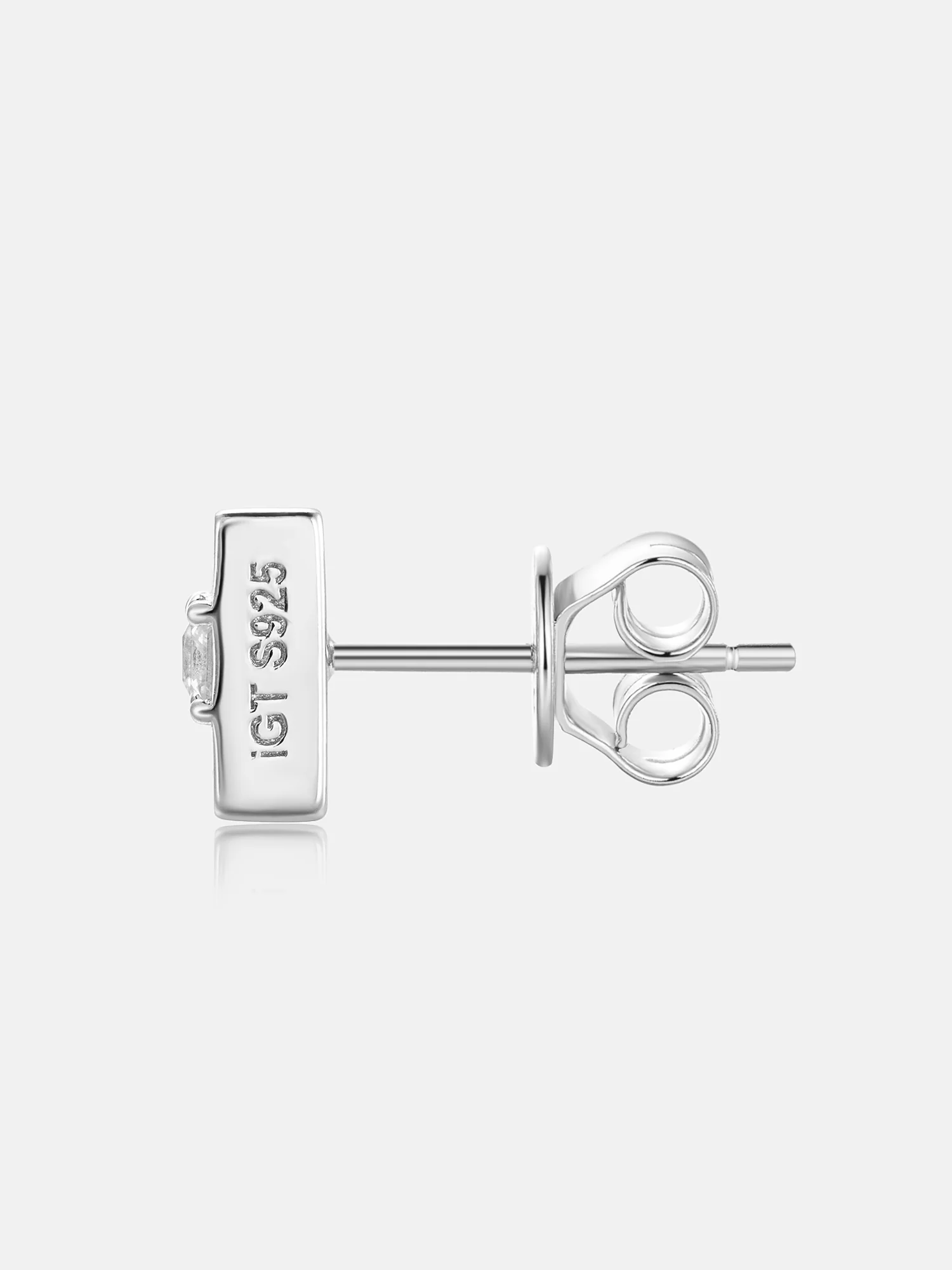 Square Princess Cut Earrings - Image 3