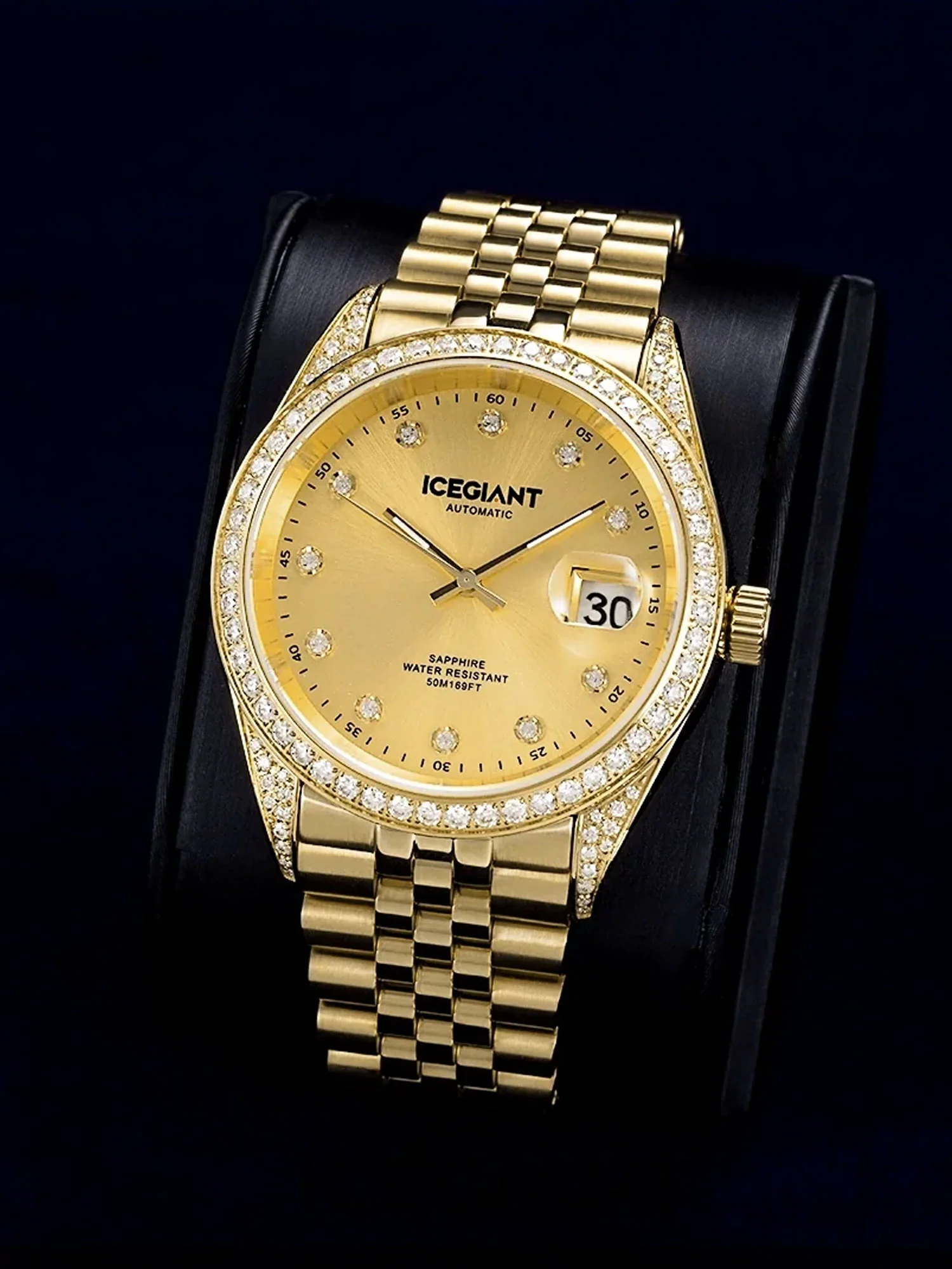 Stainless Iced Moissanite Watch 40mm - Image 5