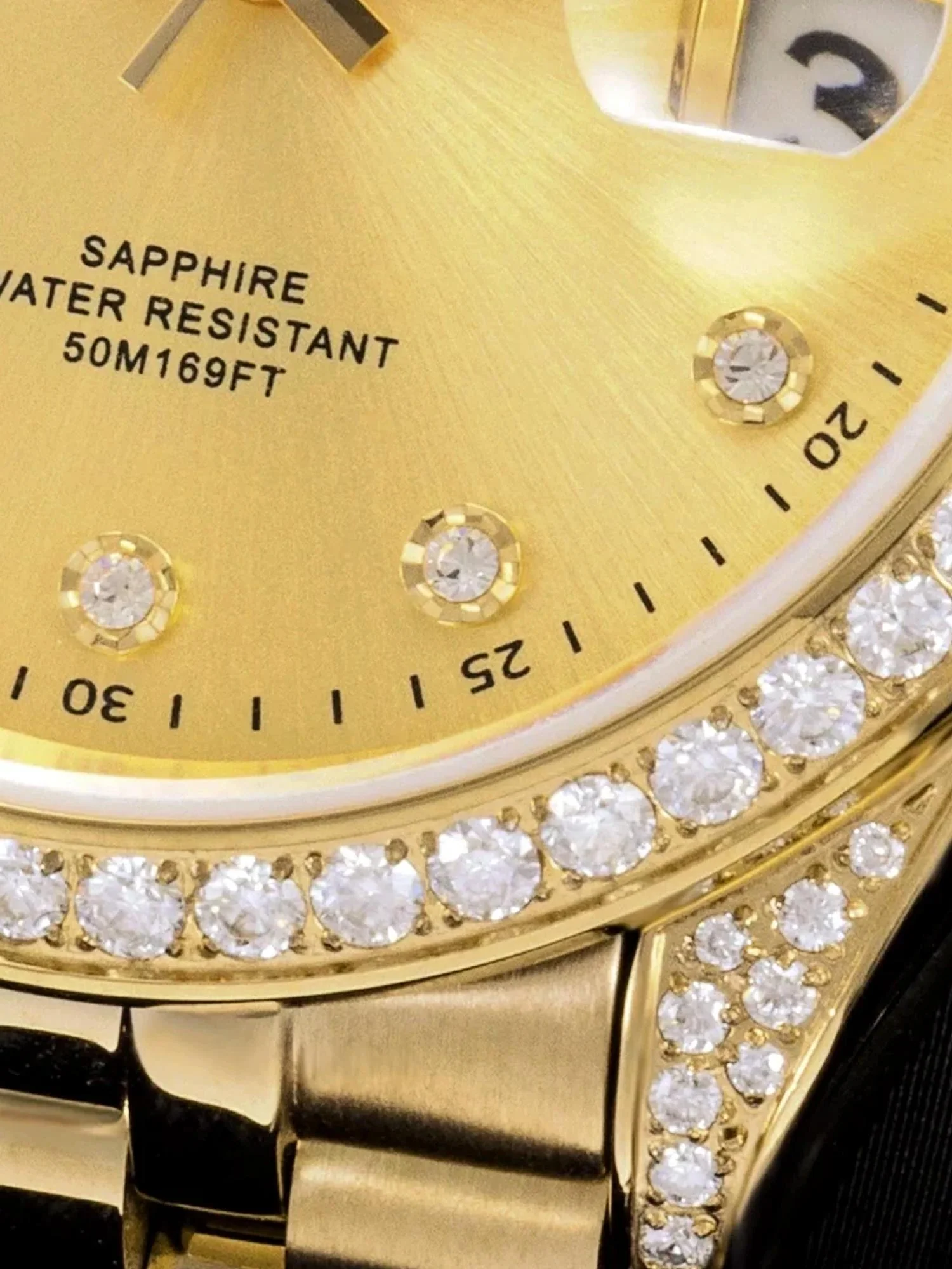 Stainless Iced Moissanite Watch 40mm - Image 6