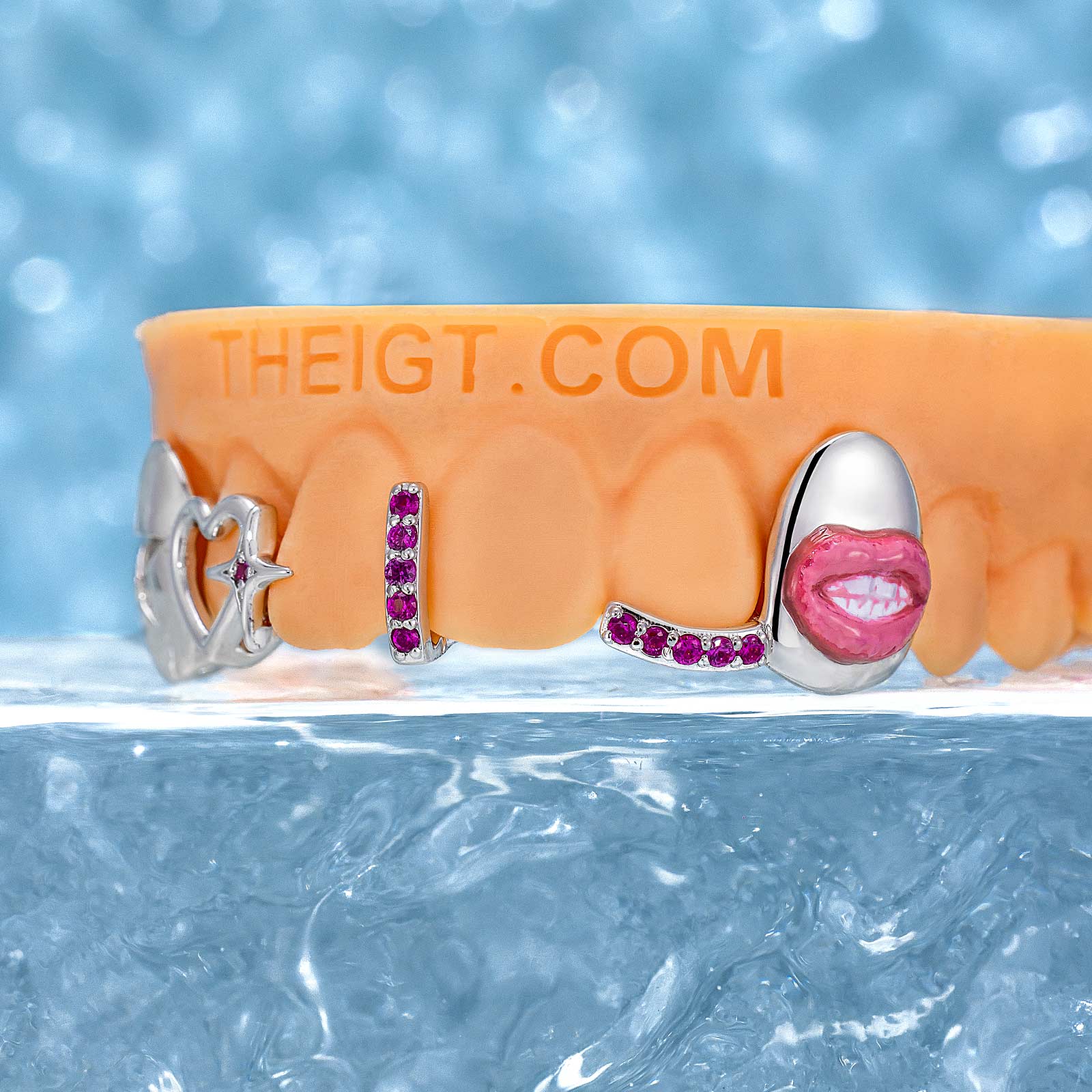 Star & Lip On Cap Grillz - Image 2