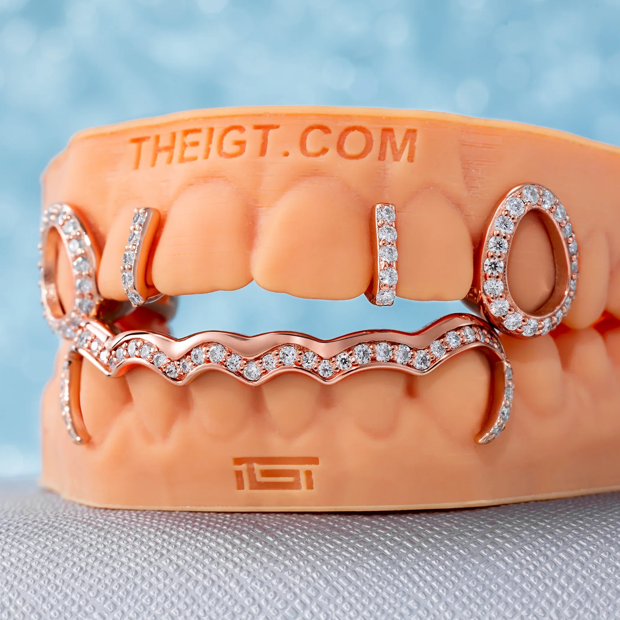 Top 4 Open Face With Bottom Wave Bar Grillz - Image 2