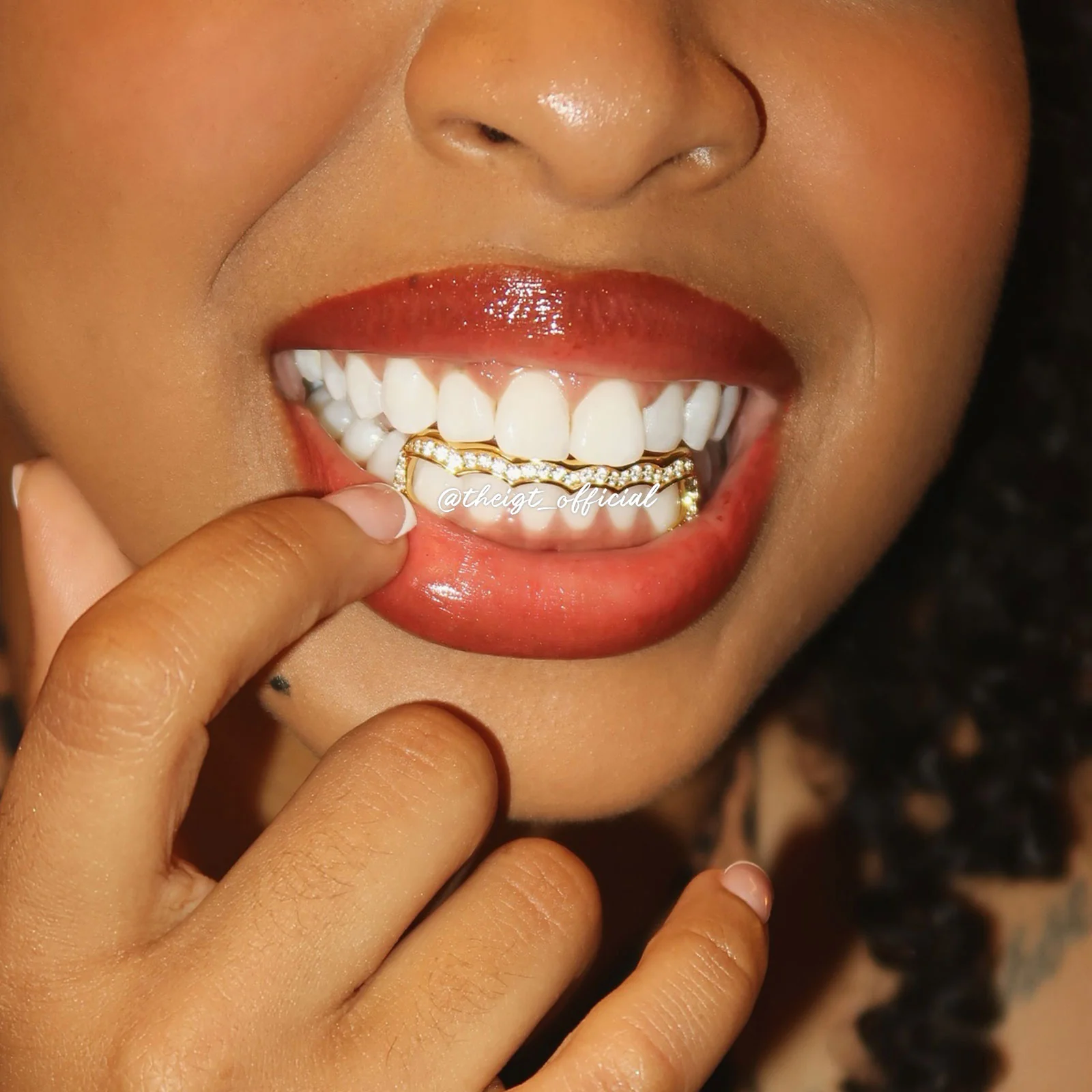 Top 4 Open Face With Bottom Wave Bar Grillz - Image 3