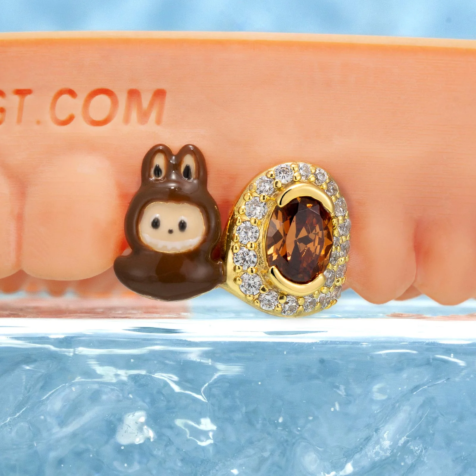 Top Double Cap Grillz With Cute Design - Image 2