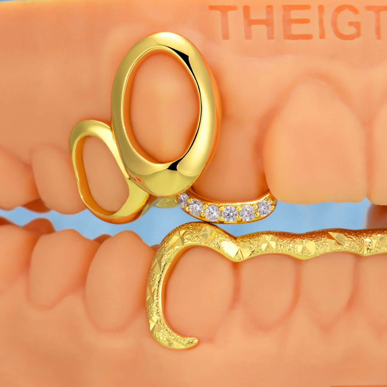 Top Open Face W Bottom Bar Grillz - Image 3