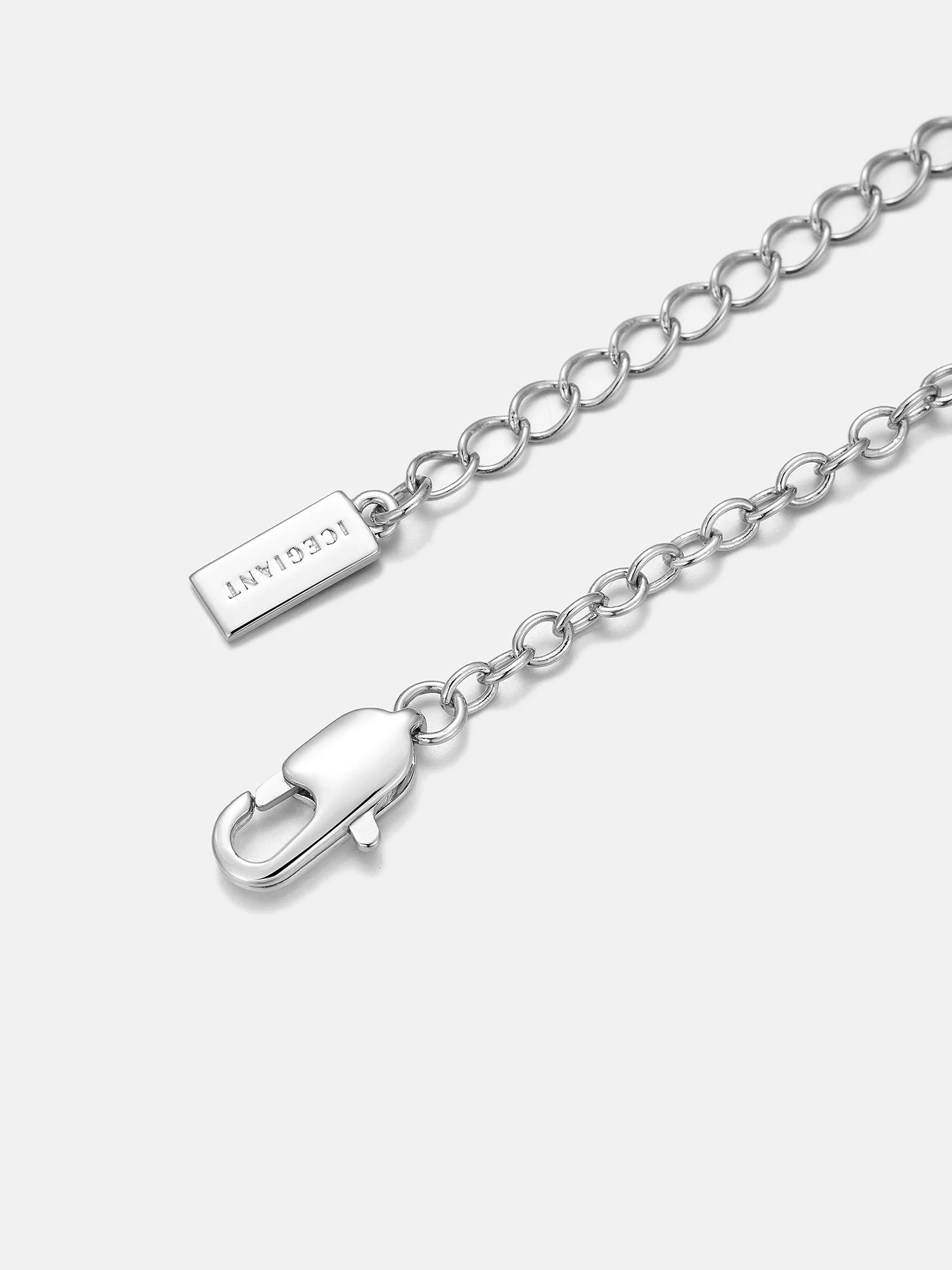 Trillion Cut Moissanite & Blue Gem Adjustable Bracelet - Image 5