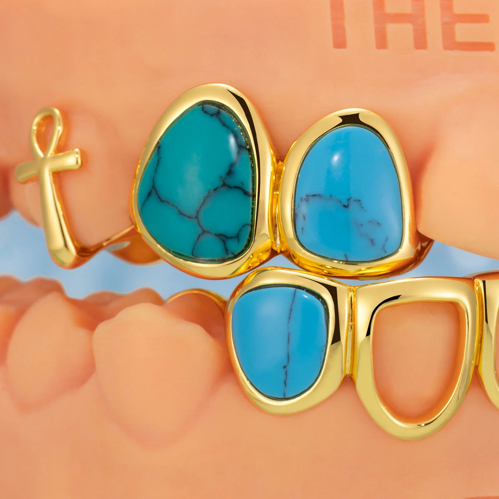 Turquoise & Open Face Grillz - Image 2