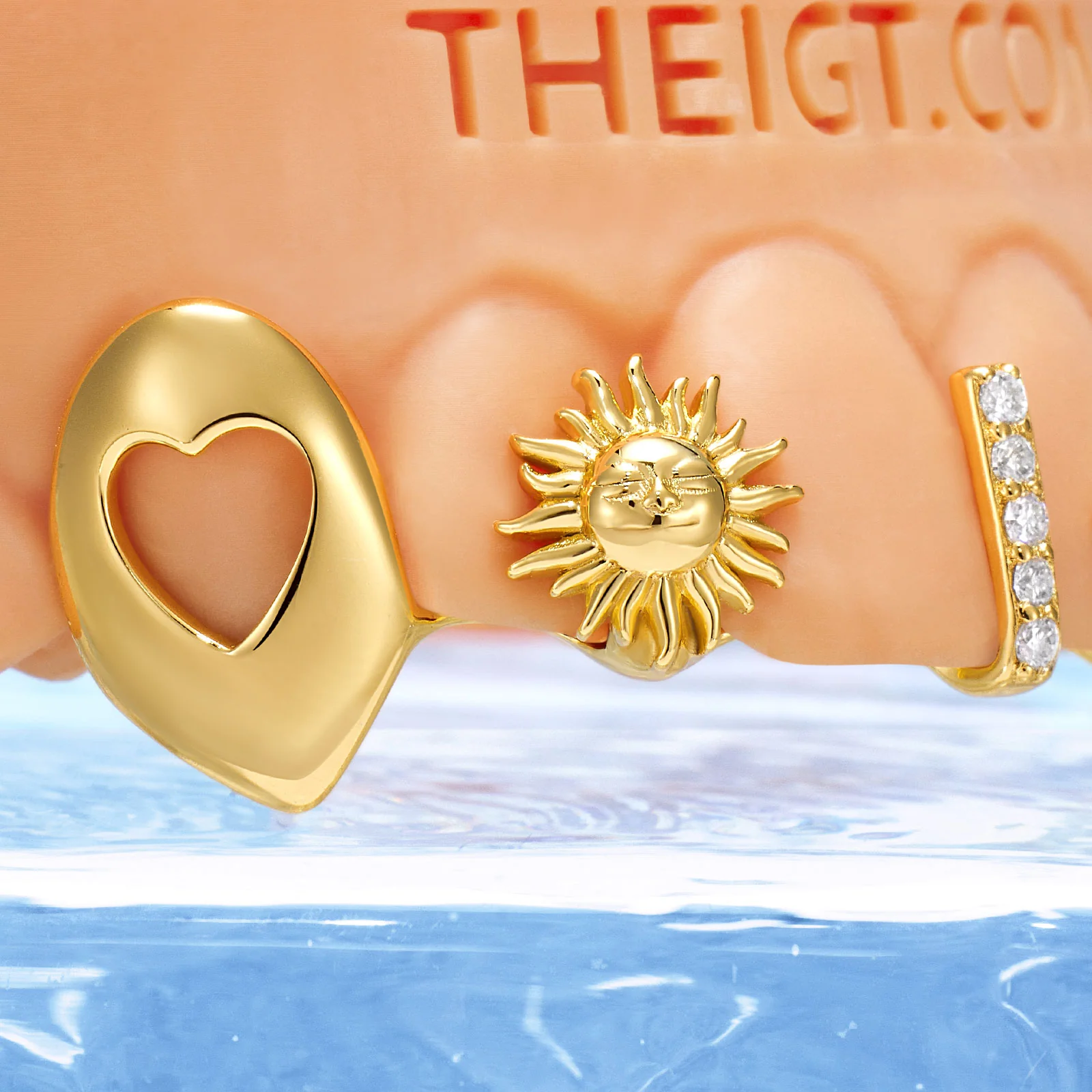 Turquoise & Ruby Open Face Grillz - Image 11